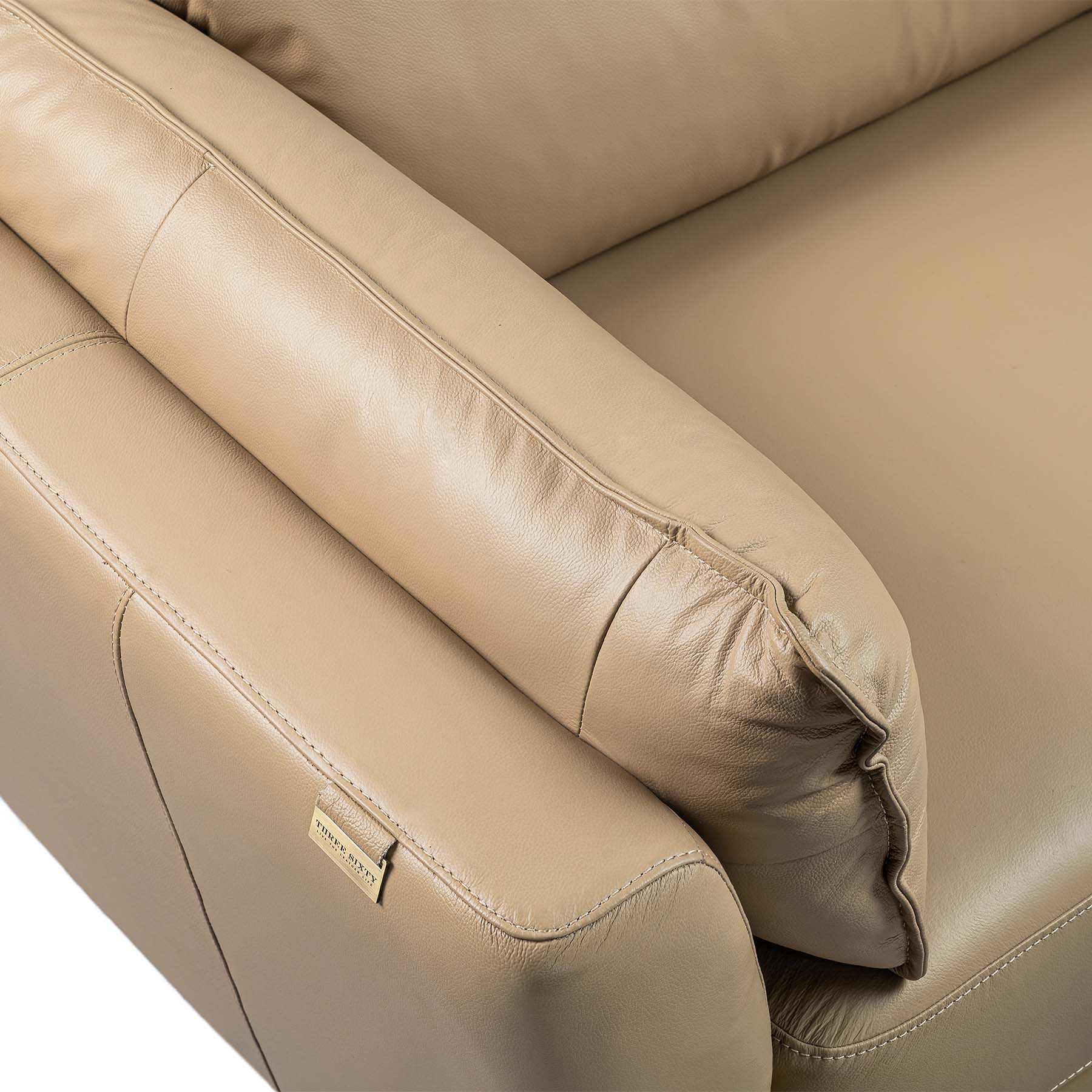 Aara London Studio Three Seater Sofa Taupe - Image 5