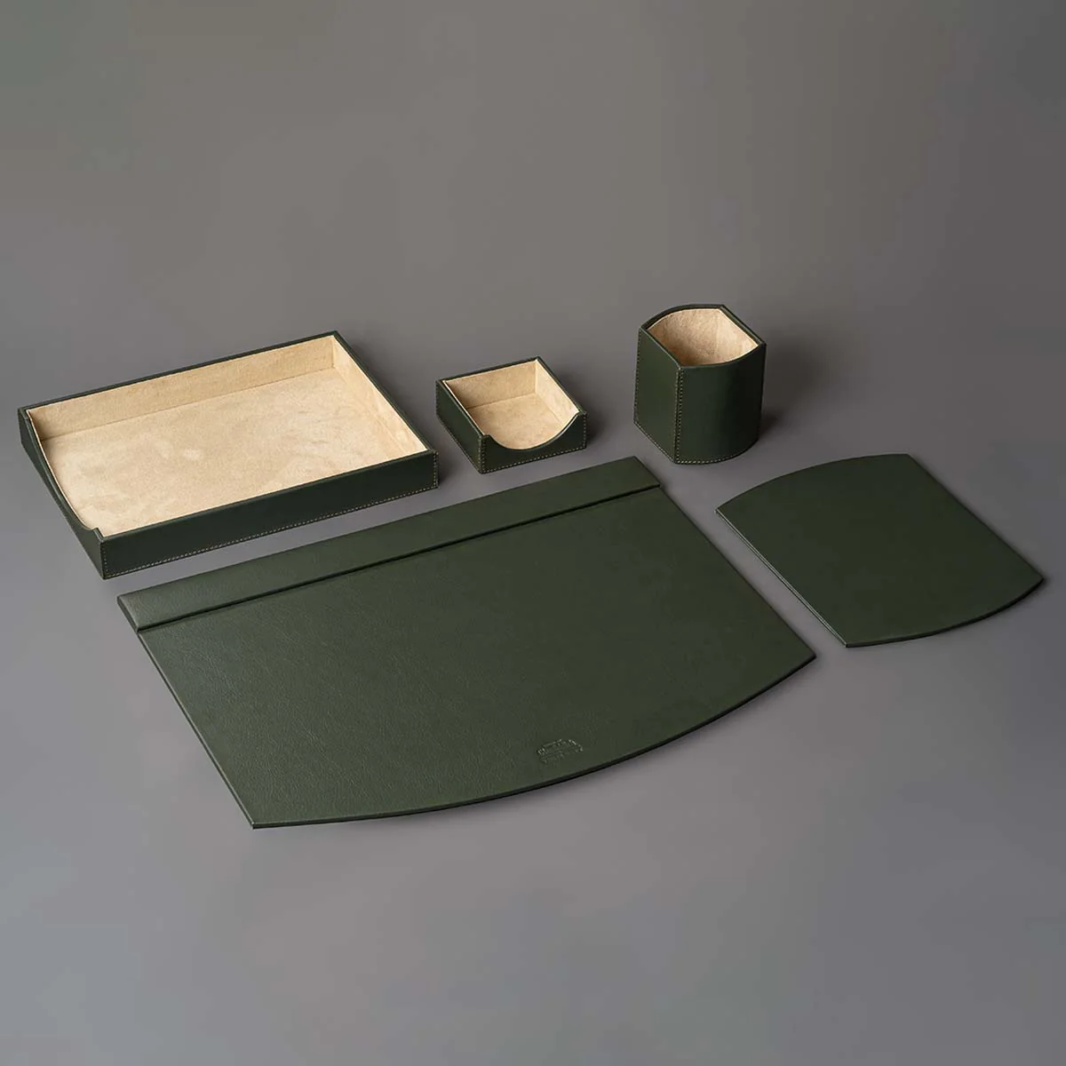 Arch Desktop Organizer Set Olive Green - Image 2
