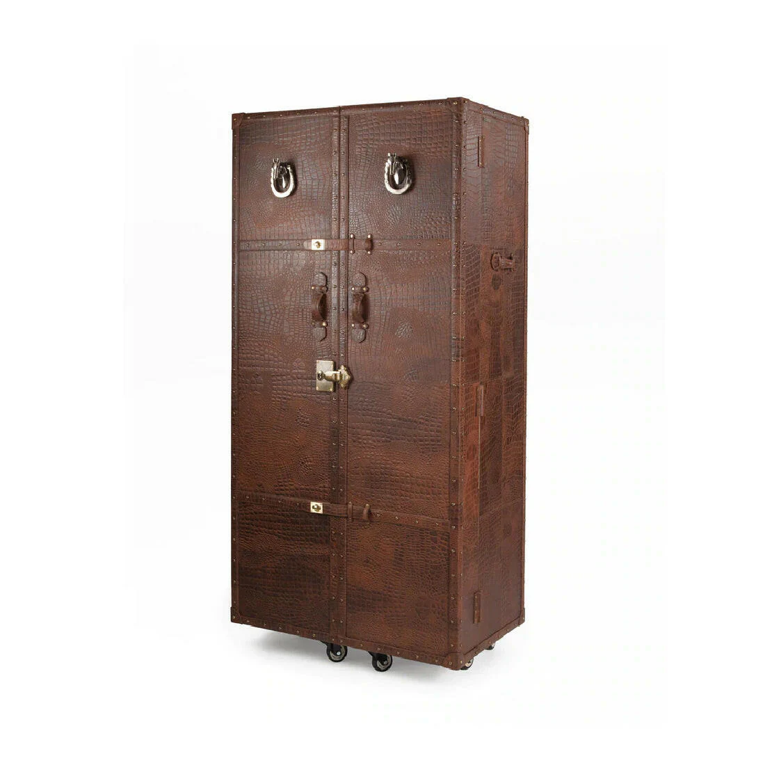 Artemis Croco Tall Leather Bar Tan - Image 4