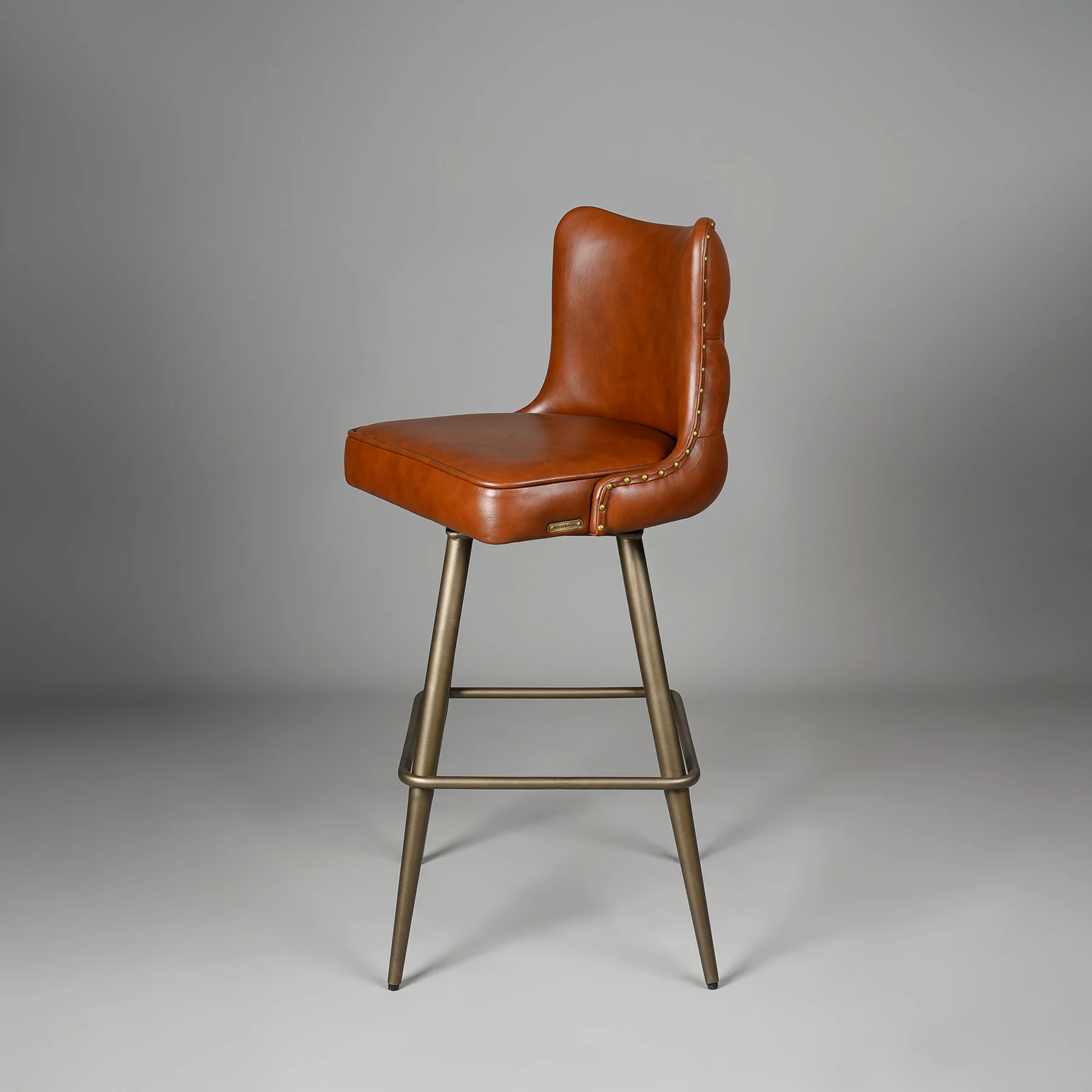 Chester Bar Stool Antique Legs Cognac - Image 4