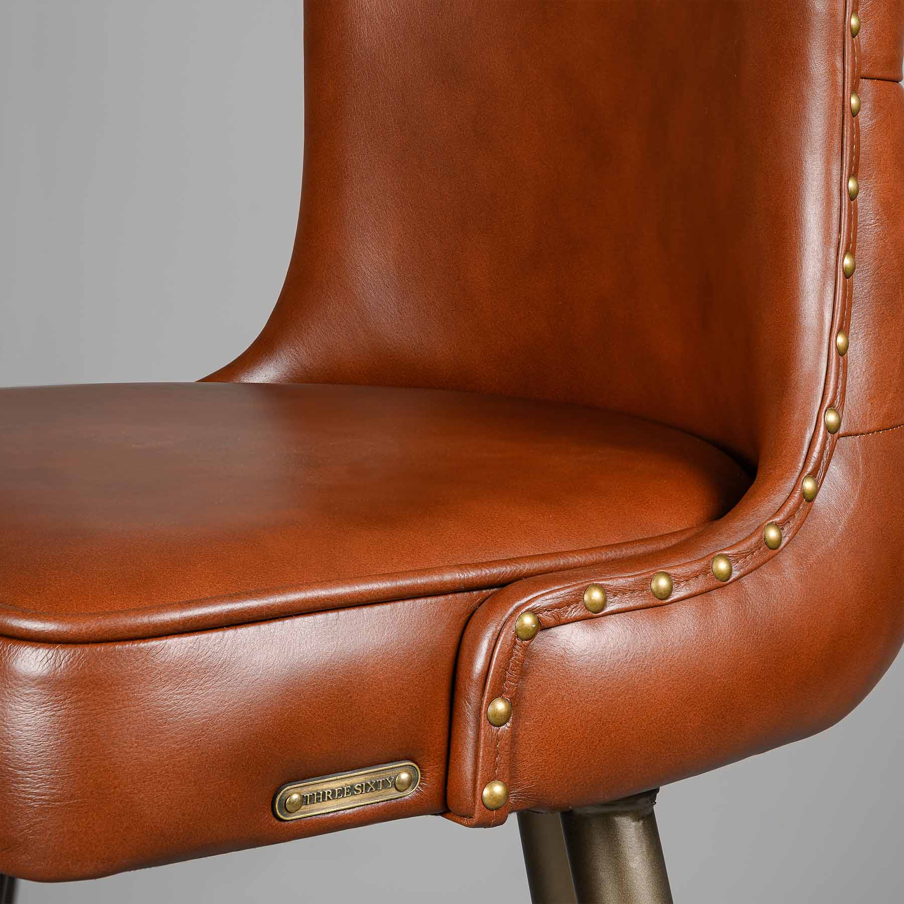 Chester Bar Stool Antique Legs Cognac - Image 5