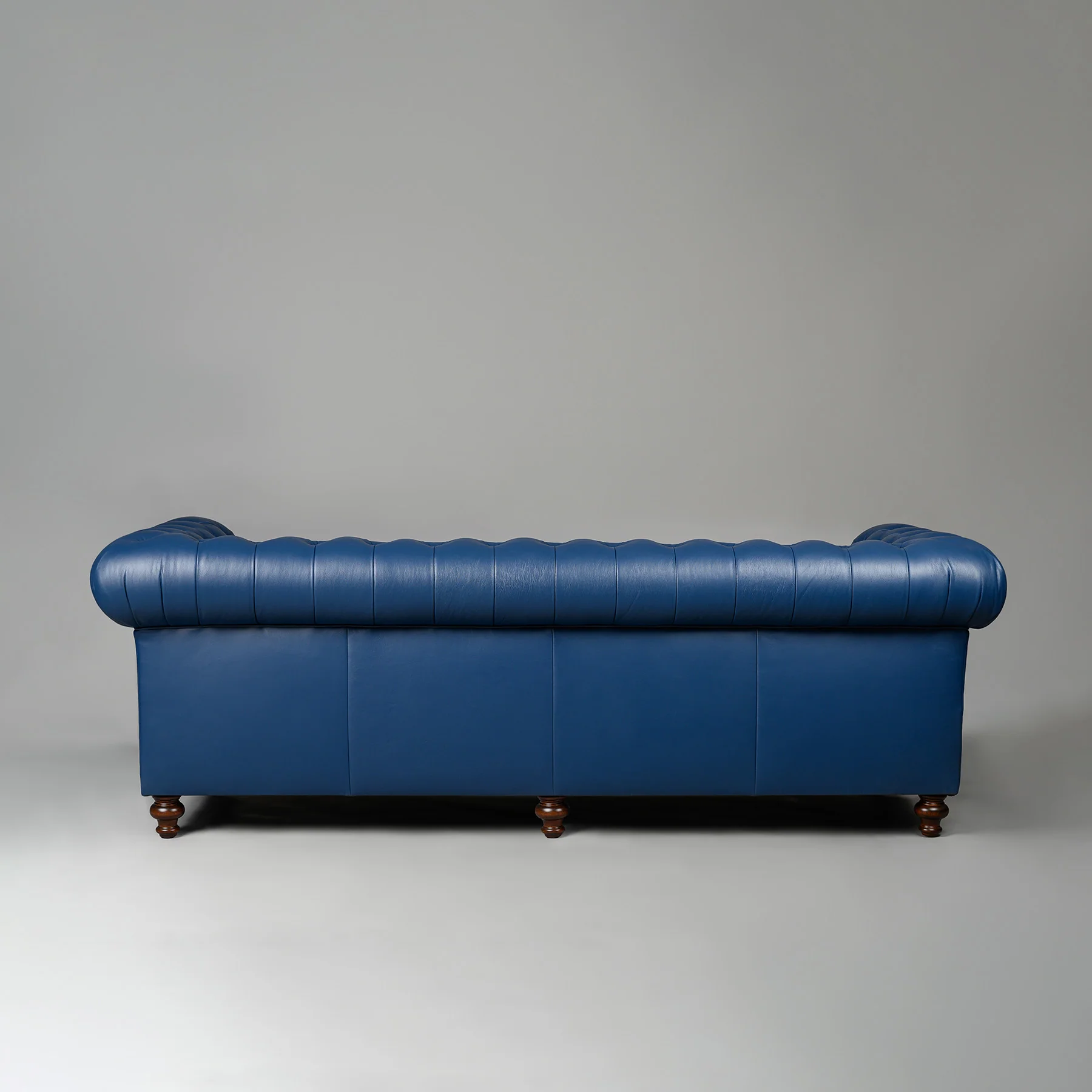 Classic Chesterfield Three Seater Sofa Blue - Image 4