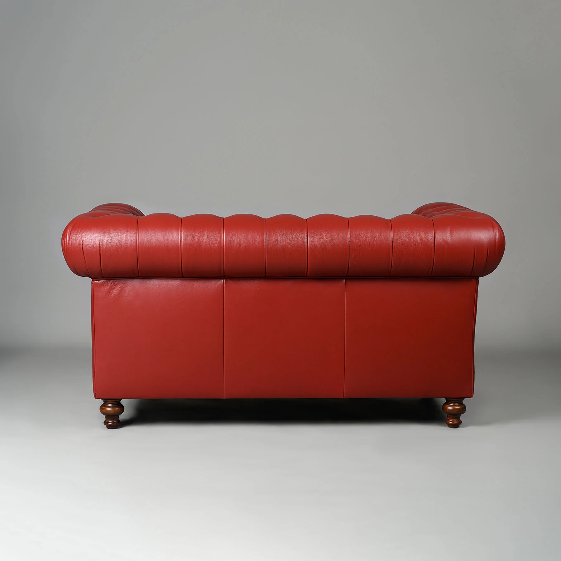 Classic Chesterfield Two Seater Sofa Red - Image 4