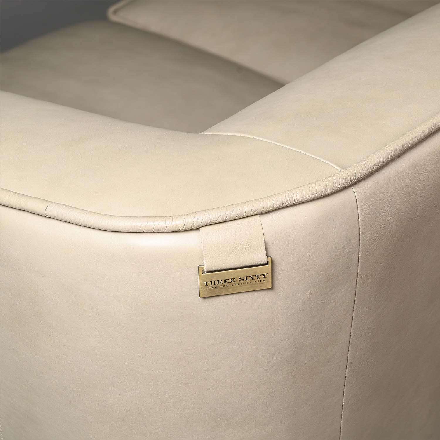 Copenhagen Three Seater Sofa Beige - Image 6