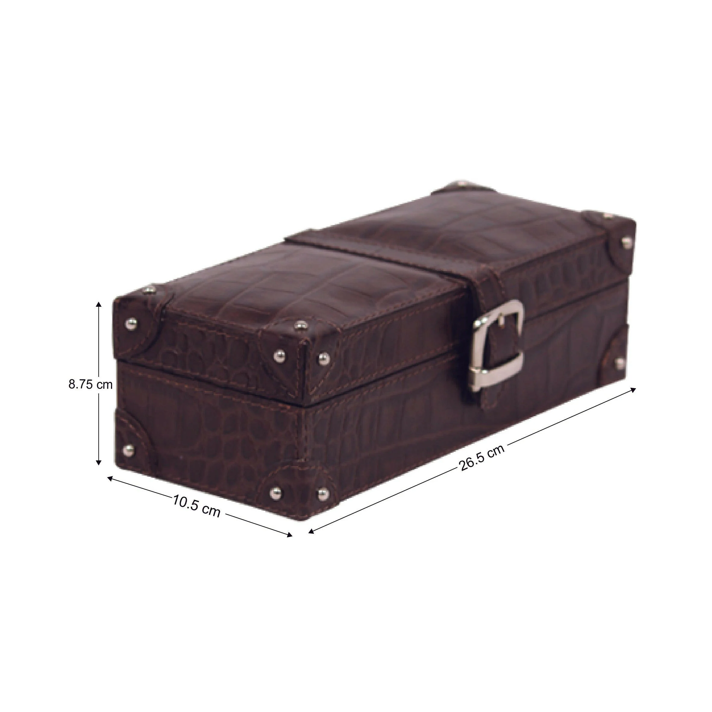 Eden Watch Box of 4 - Brown Croco - Image 3