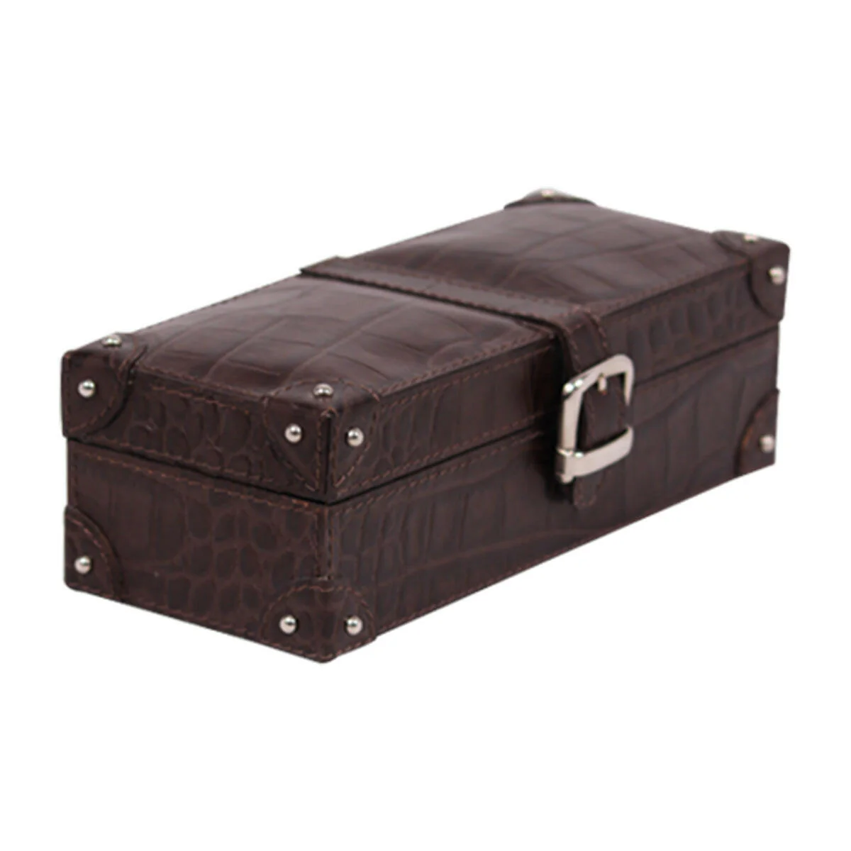 Eden Watch Box of 4 - Brown Croco - Image 4