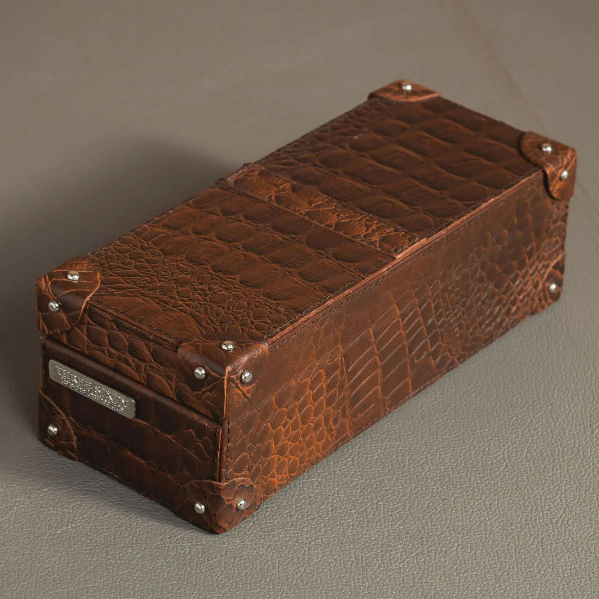 Eden Watch Box of 4 - Tan Croco - Image 3