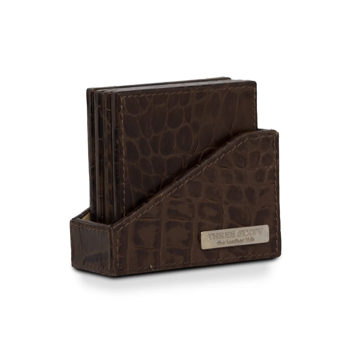 Eden Tissue Box & Coaster Set Brown - Image 9