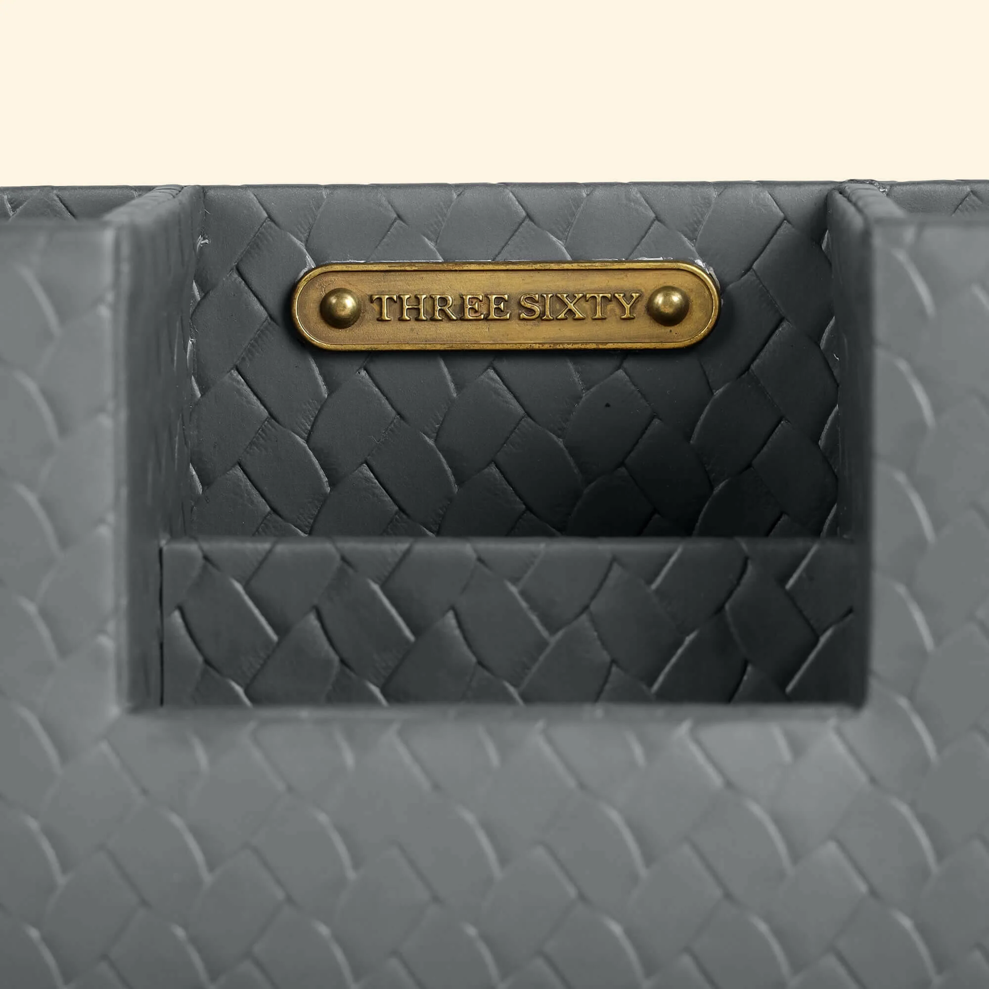 Entwine Desk Caddy Grey | Faux Leather Desk Organizers - Image 7