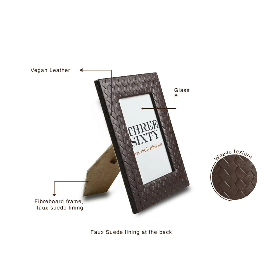 Entwine Photo Frame Brown - Image 7