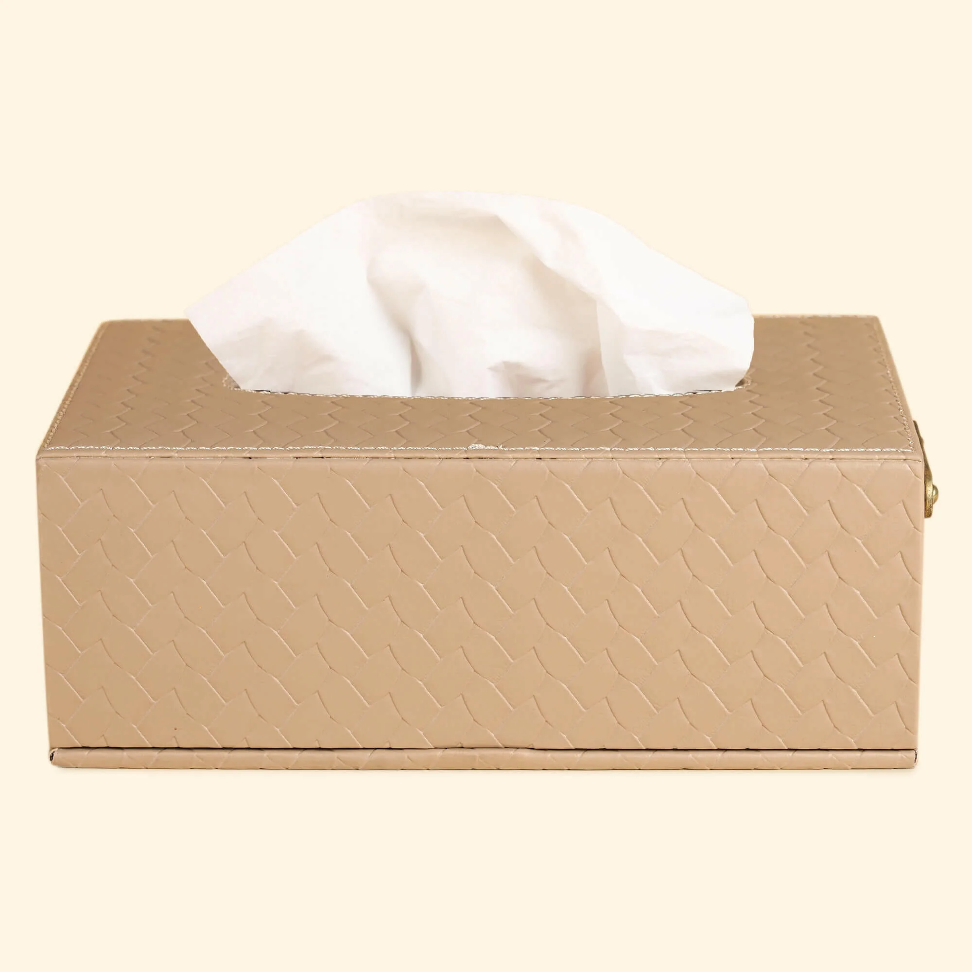 Entwine Beige Tissue Box - Image 2