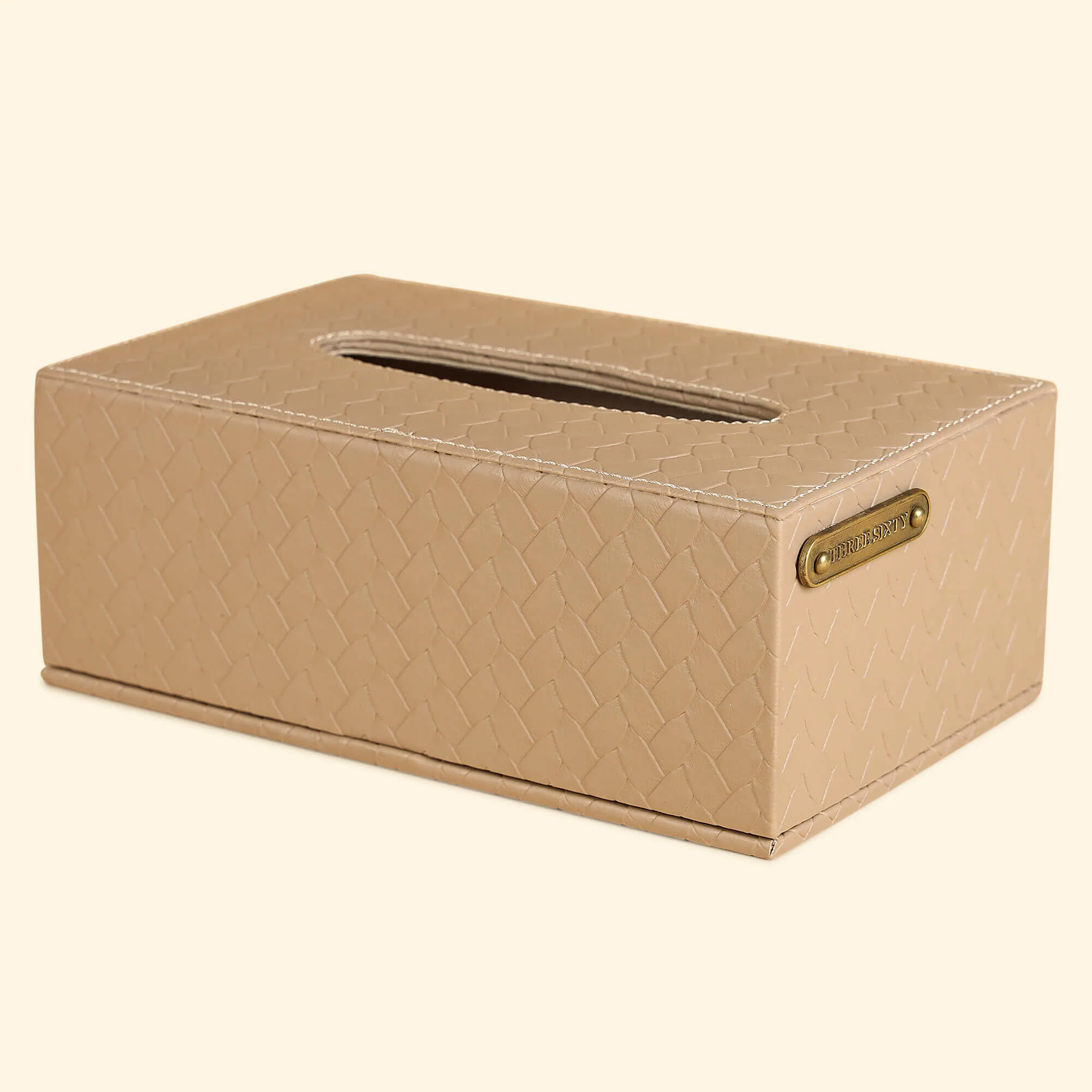 Entwine Beige Tissue Box - Image 3