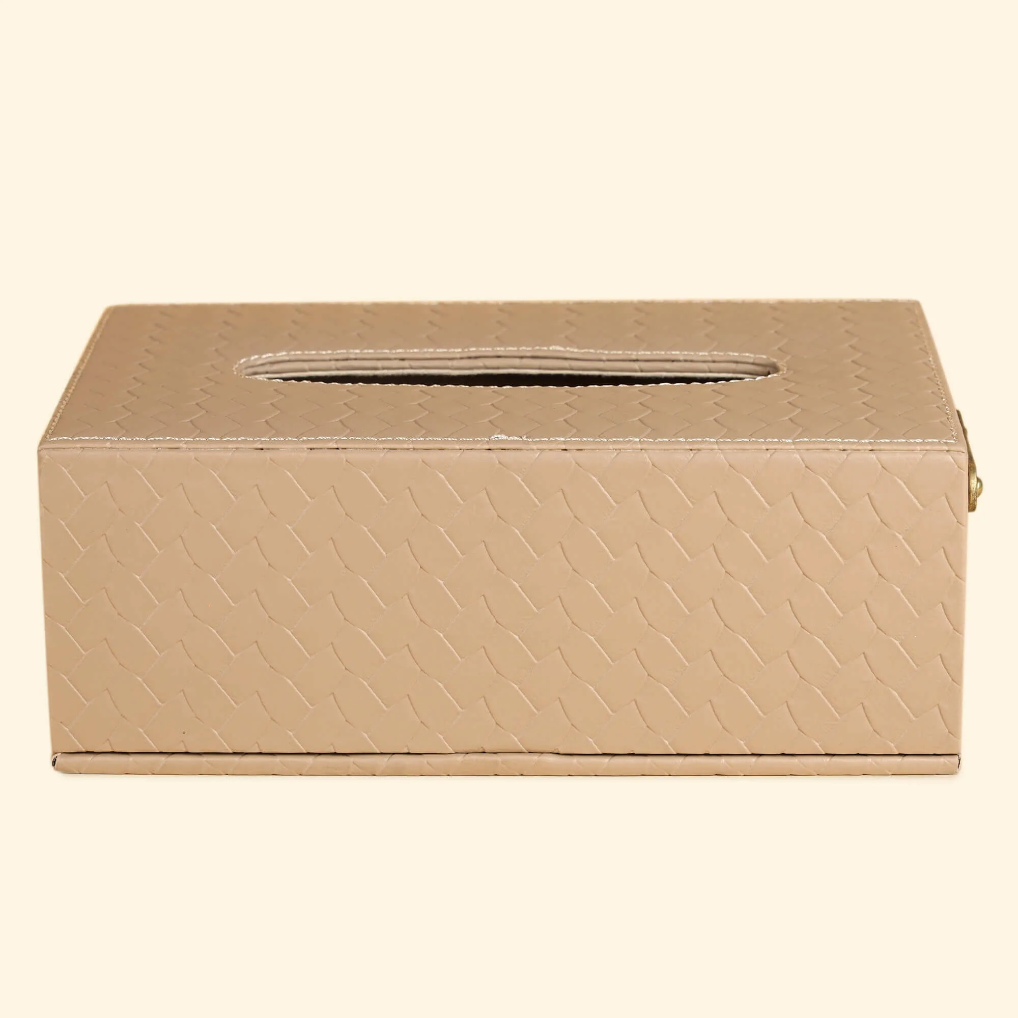 Entwine Beige Tissue Box - Image 4