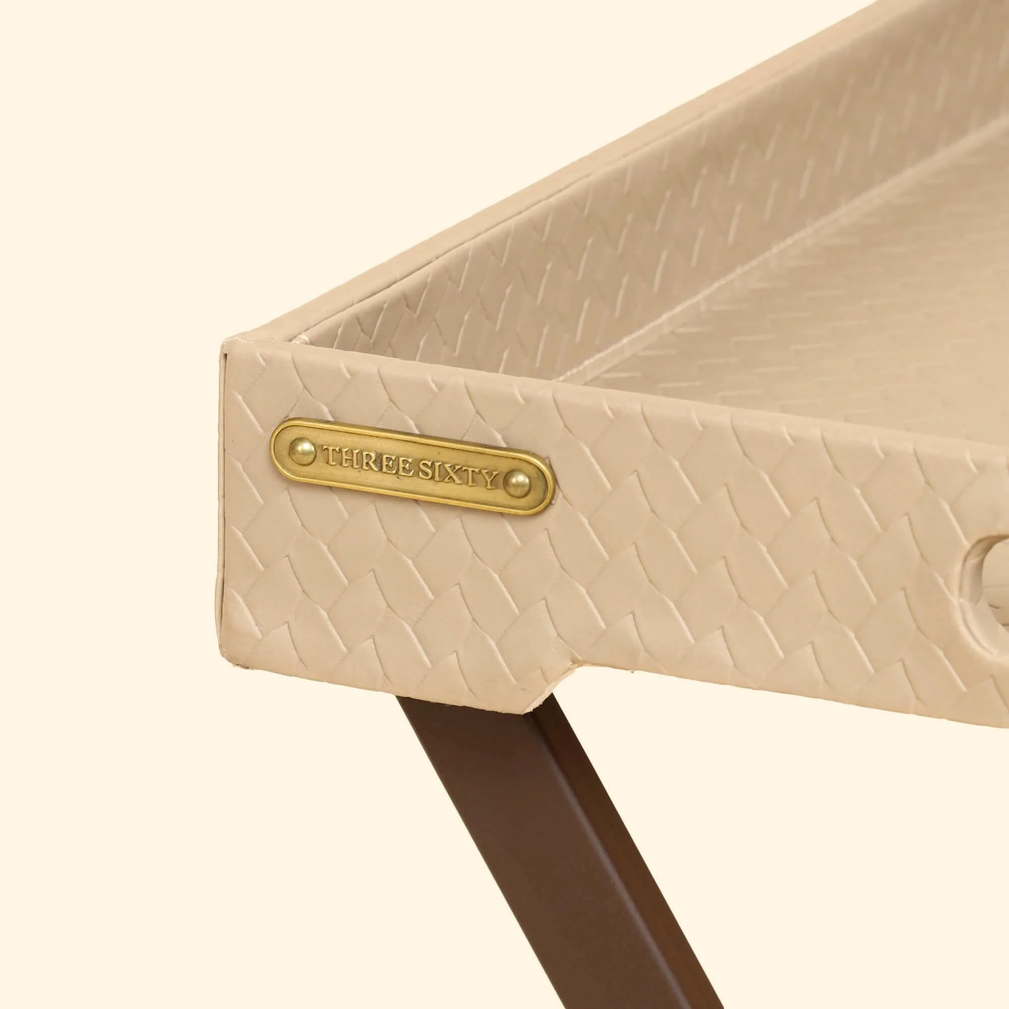 Entwine Tray On Stand Beige - Image 6