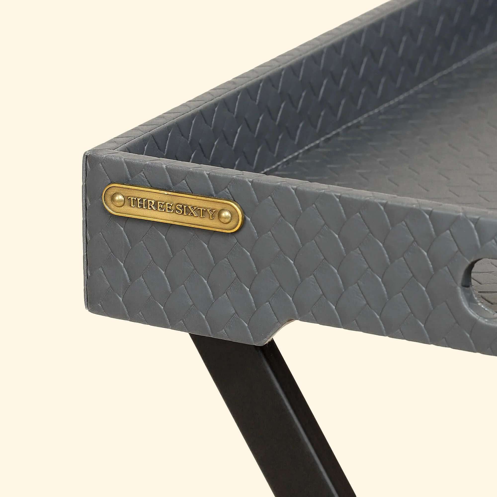 Entwine Tray On Stand Grey - Image 6