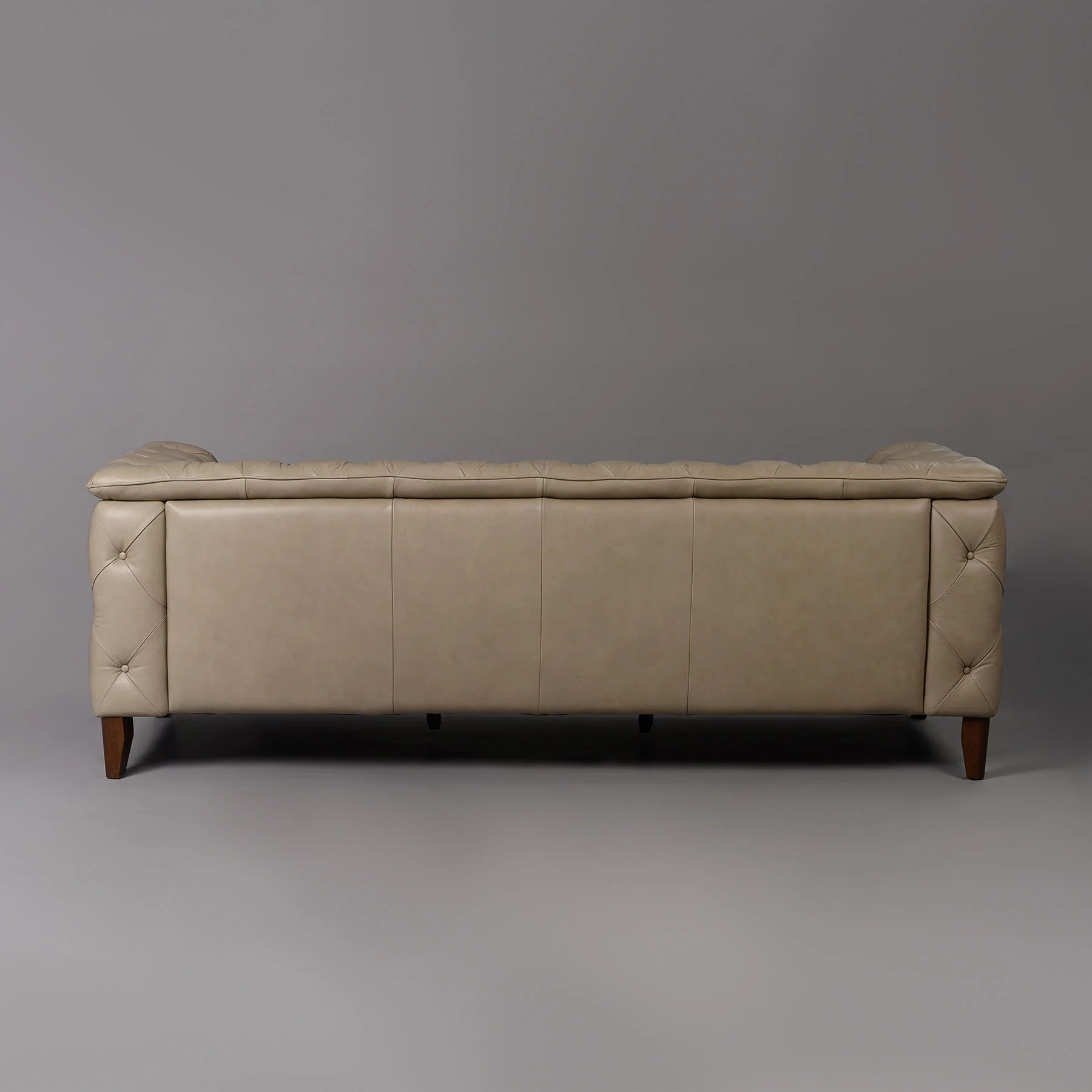 Exeter Chesterfield Three Seater Sofa Beige - Image 3