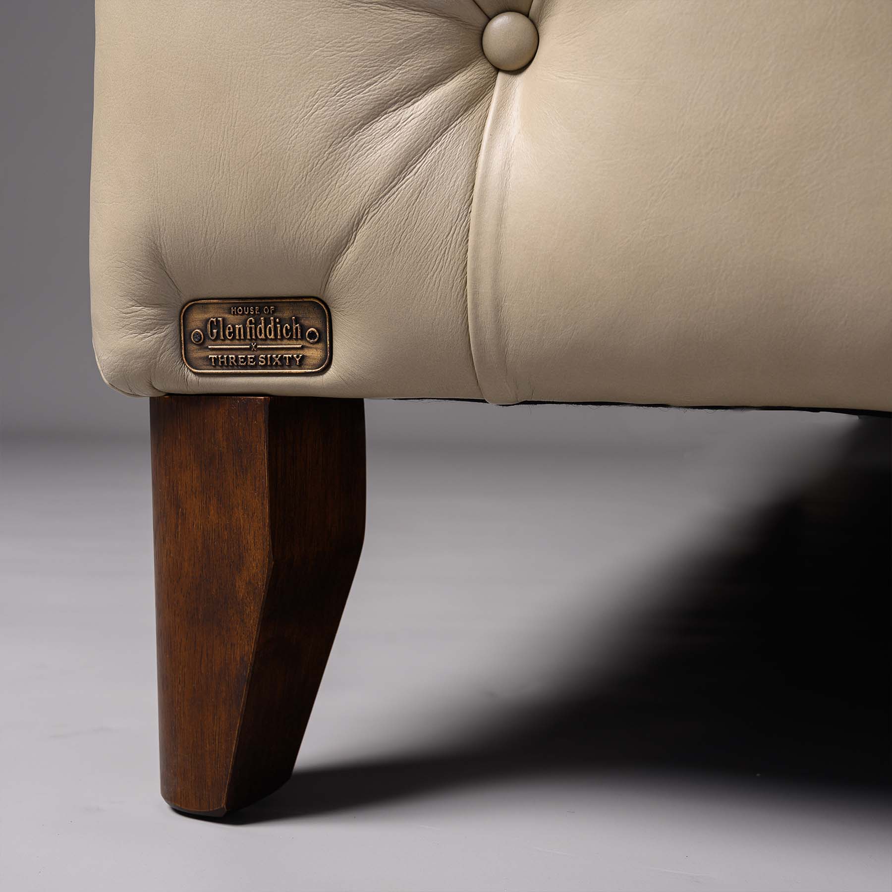 Exeter Chesterfield Three Seater Sofa Beige - Image 6