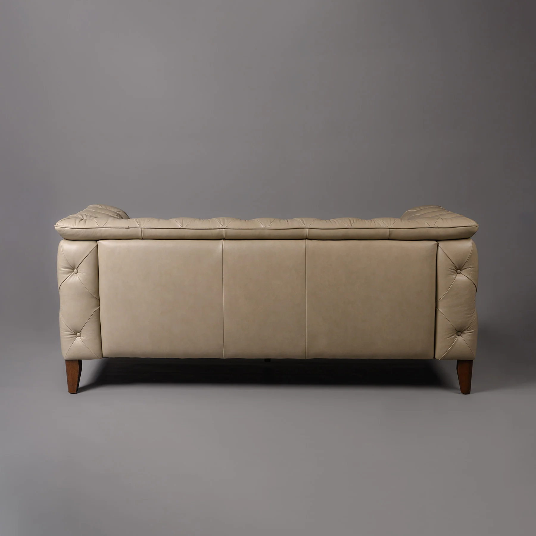 Exeter Chesterfield Two Seater Sofa Beige - Image 3