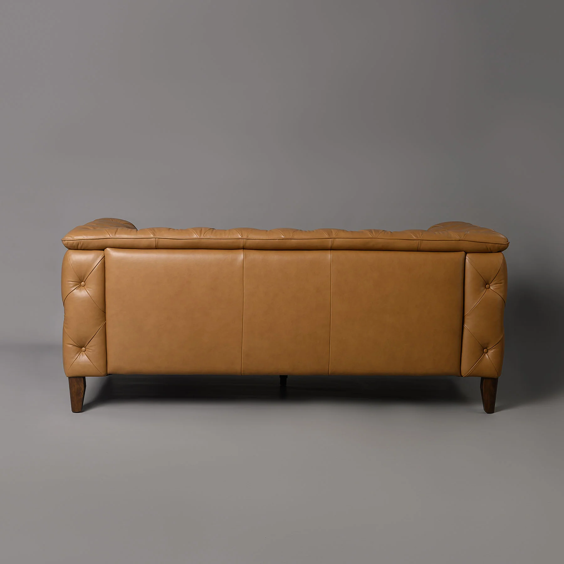 Exeter Chesterfield Two Seater Sofa Tan - Image 3