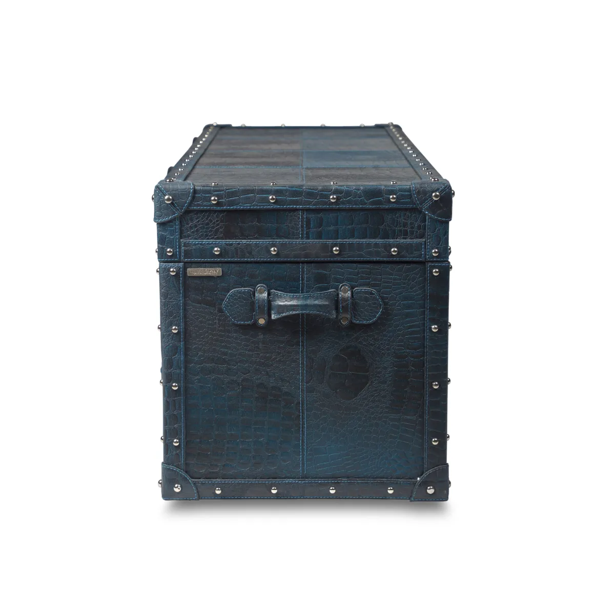 Genuine Leather Chest Of Drawers Blue - Image 5