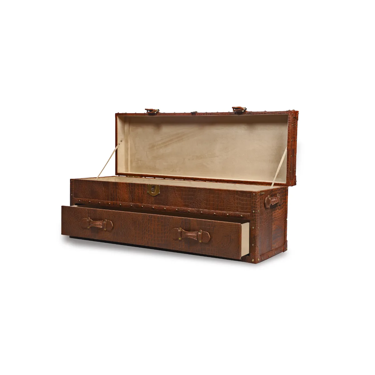 Genuine Leather Chest Of Drawers Tan - Image 3