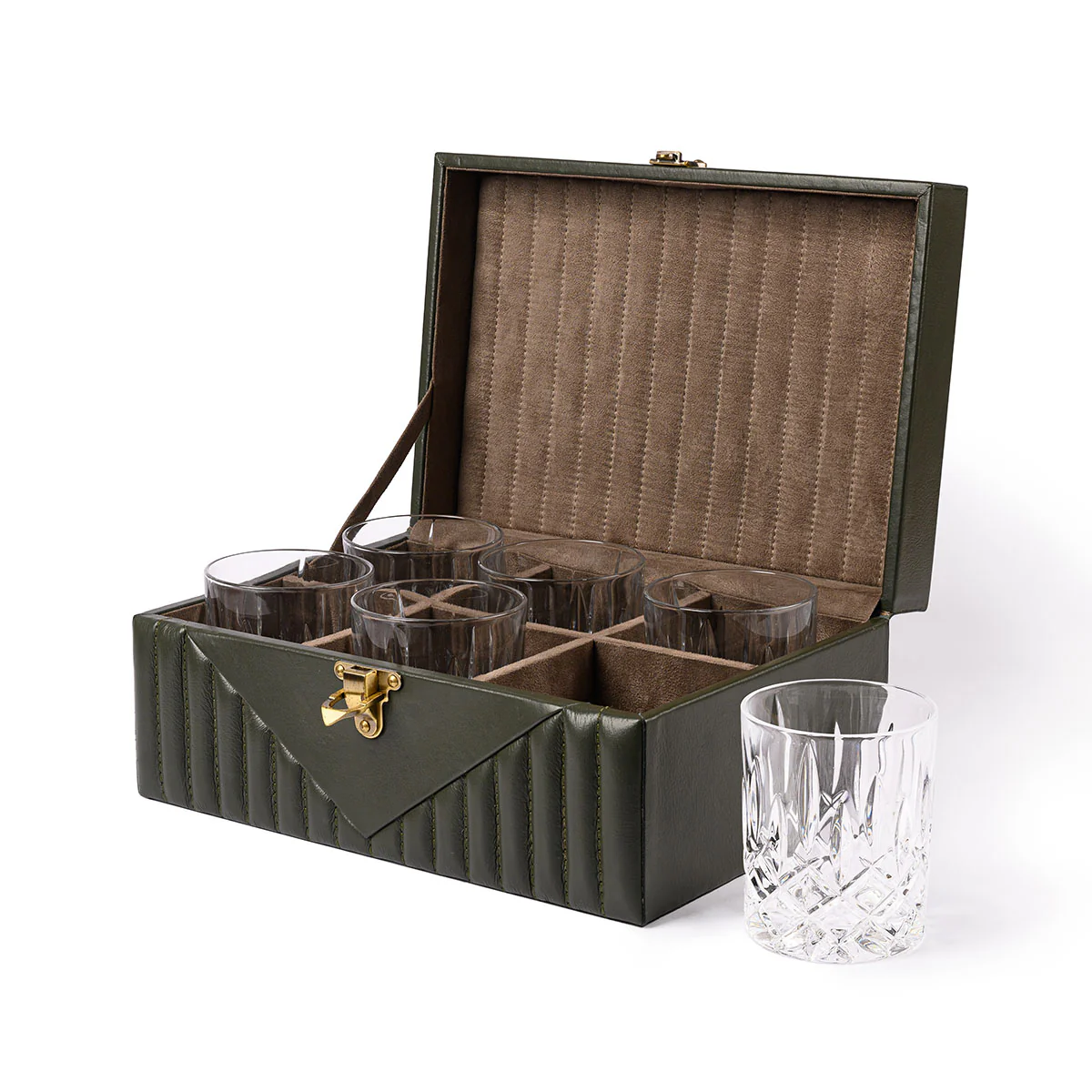 Glencrest Glass Trunk Green - Image 2
