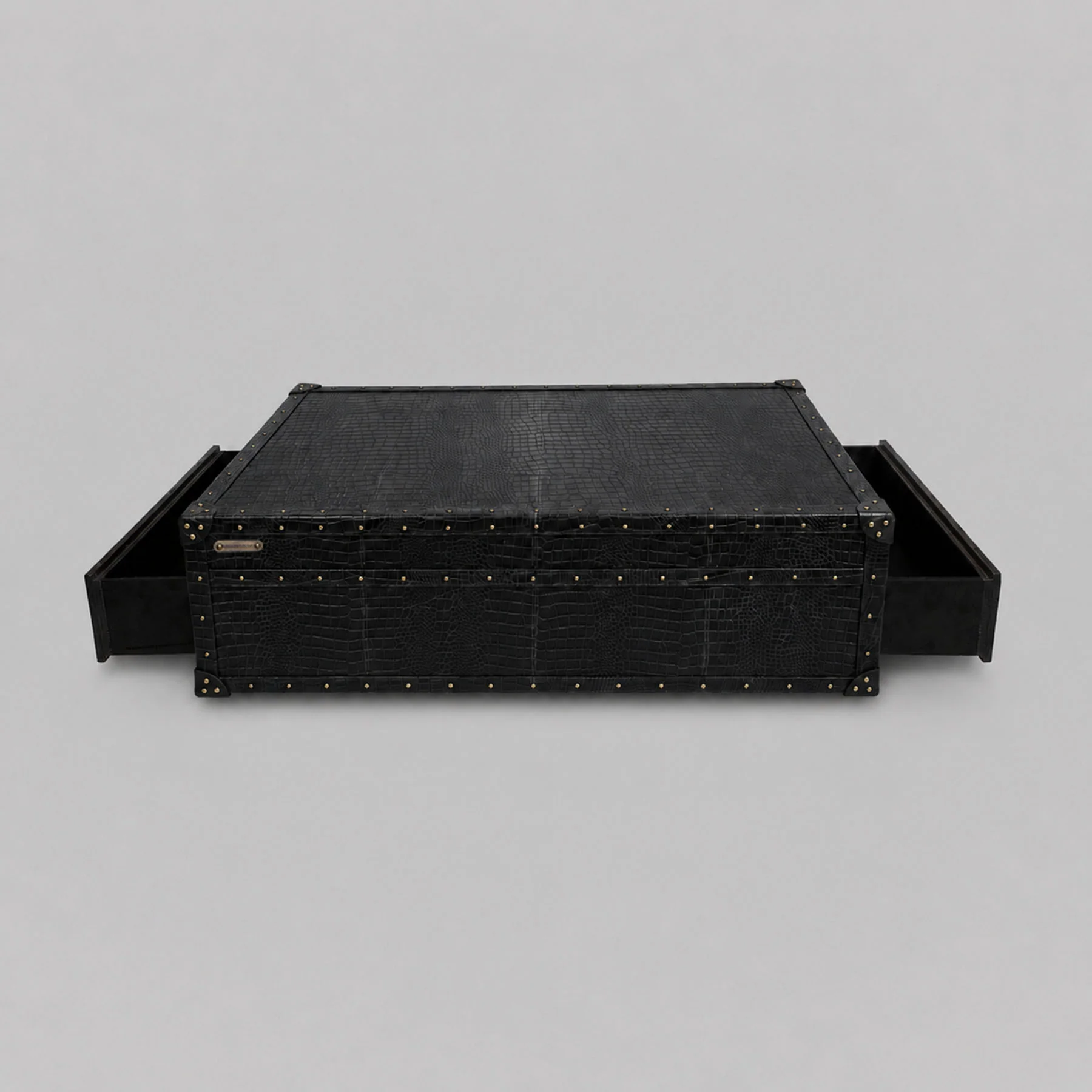 Stateroom Trunk Coffee Table Black - Image 2