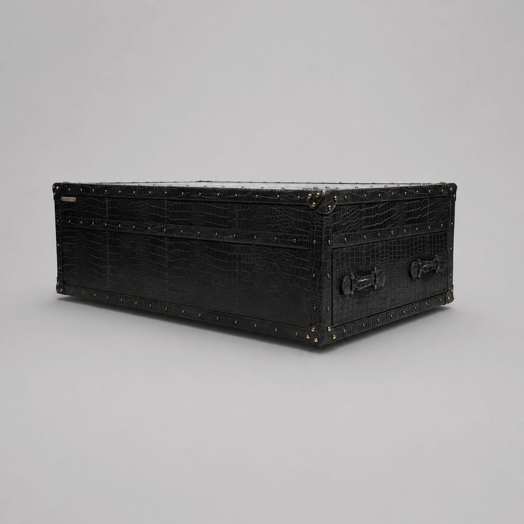 Stateroom Trunk Coffee Table Black - Image 4