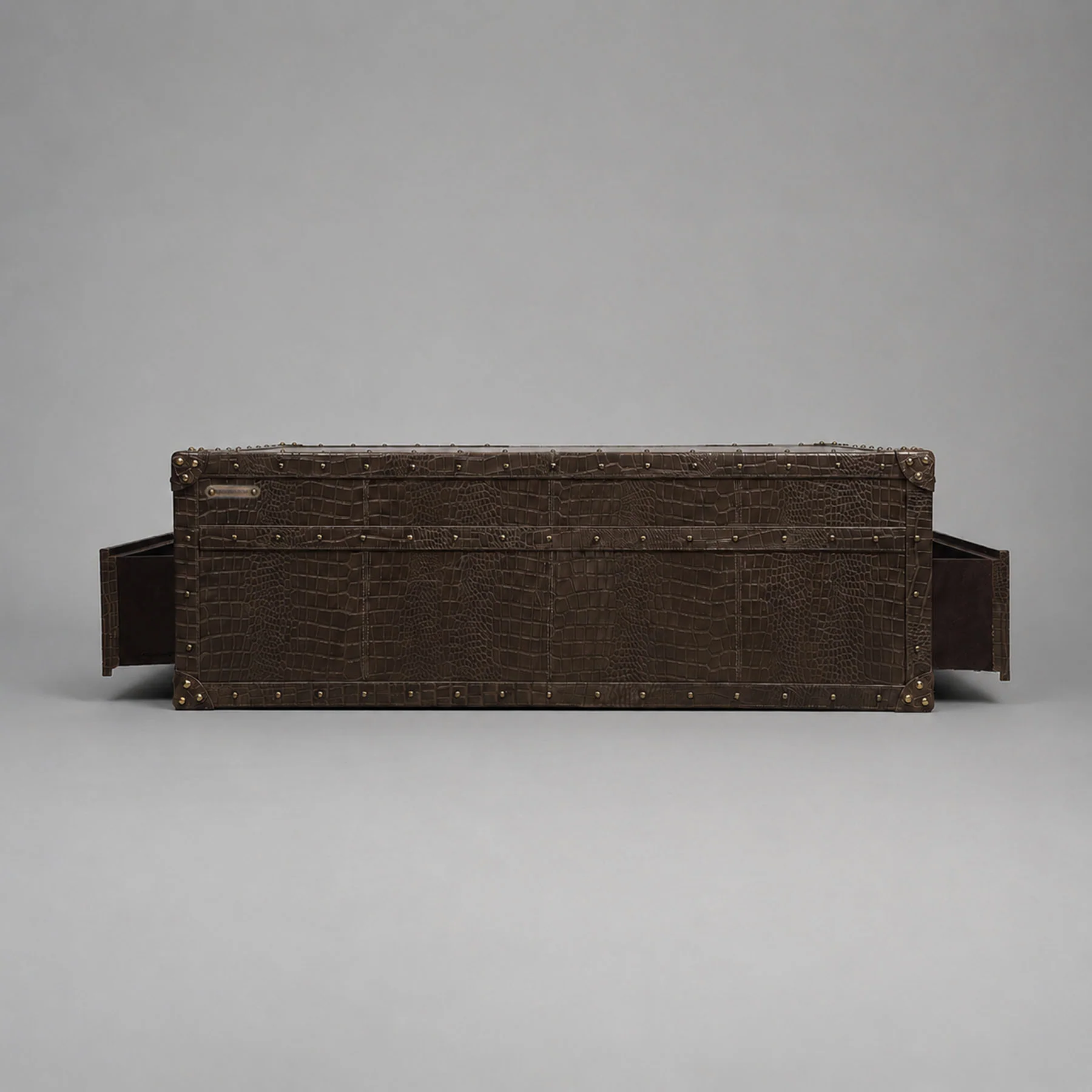 Stateroom Trunk Coffee Table Brown - Image 2