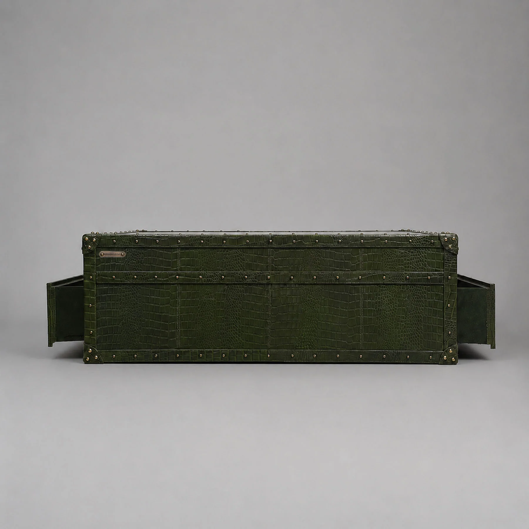 Stateroom Trunk Coffee Table Green - Image 3