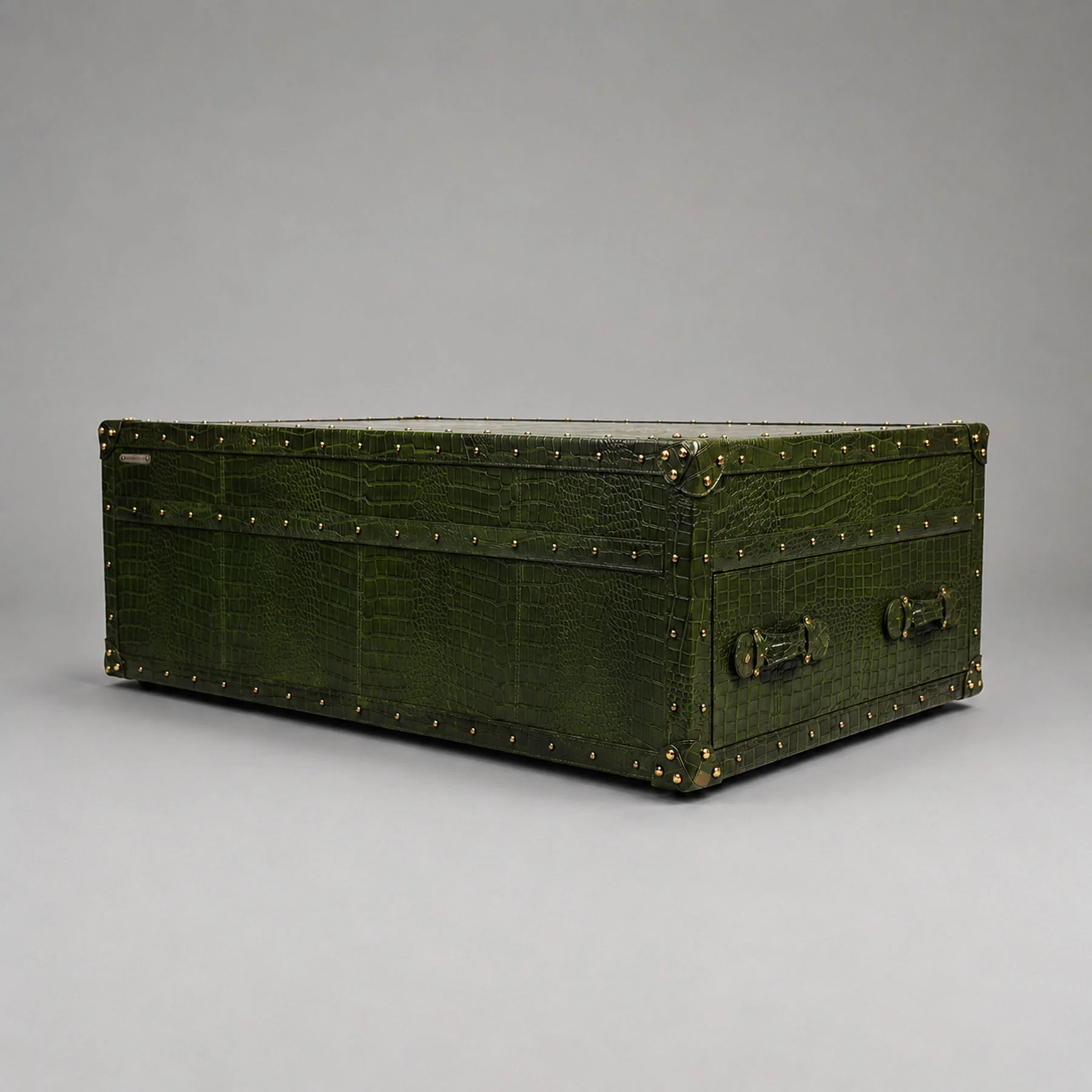 Stateroom Trunk Coffee Table Green - Image 4