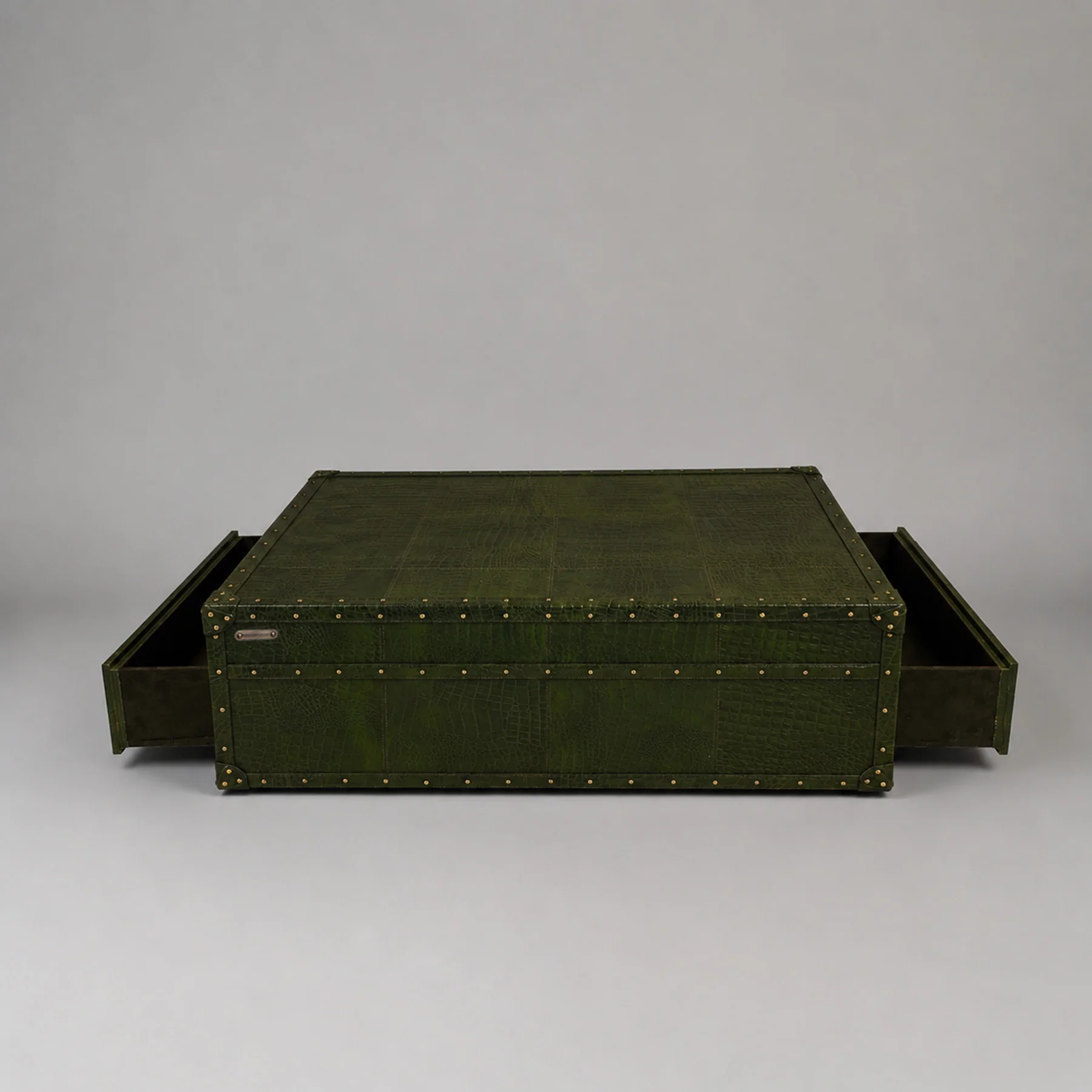 Stateroom Trunk Coffee Table Green - Image 5