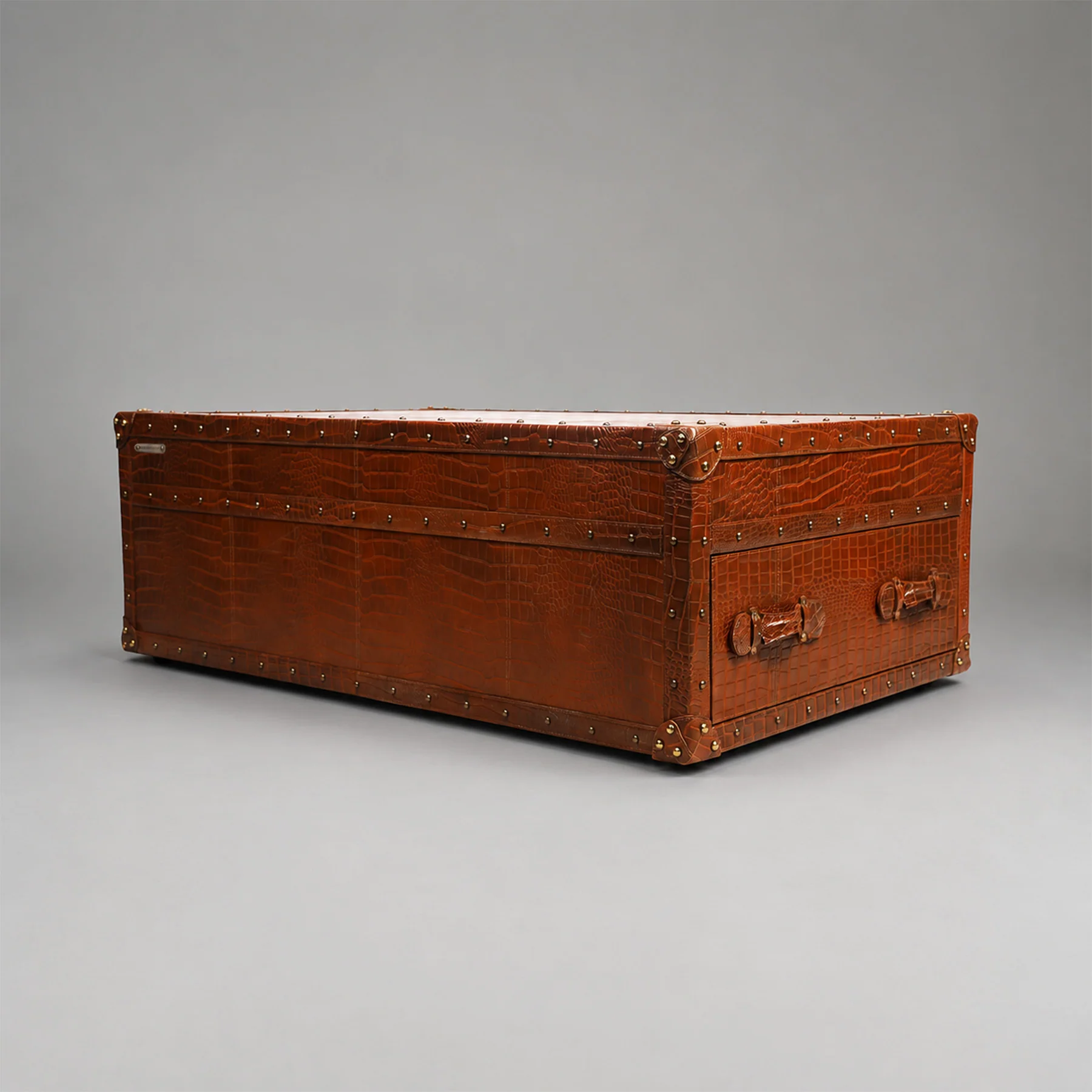 Stateroom Trunk Coffee Table Tan - Image 4