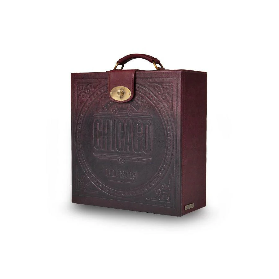 Hyde Portable Briefcase Bar Burgundy - Image 4