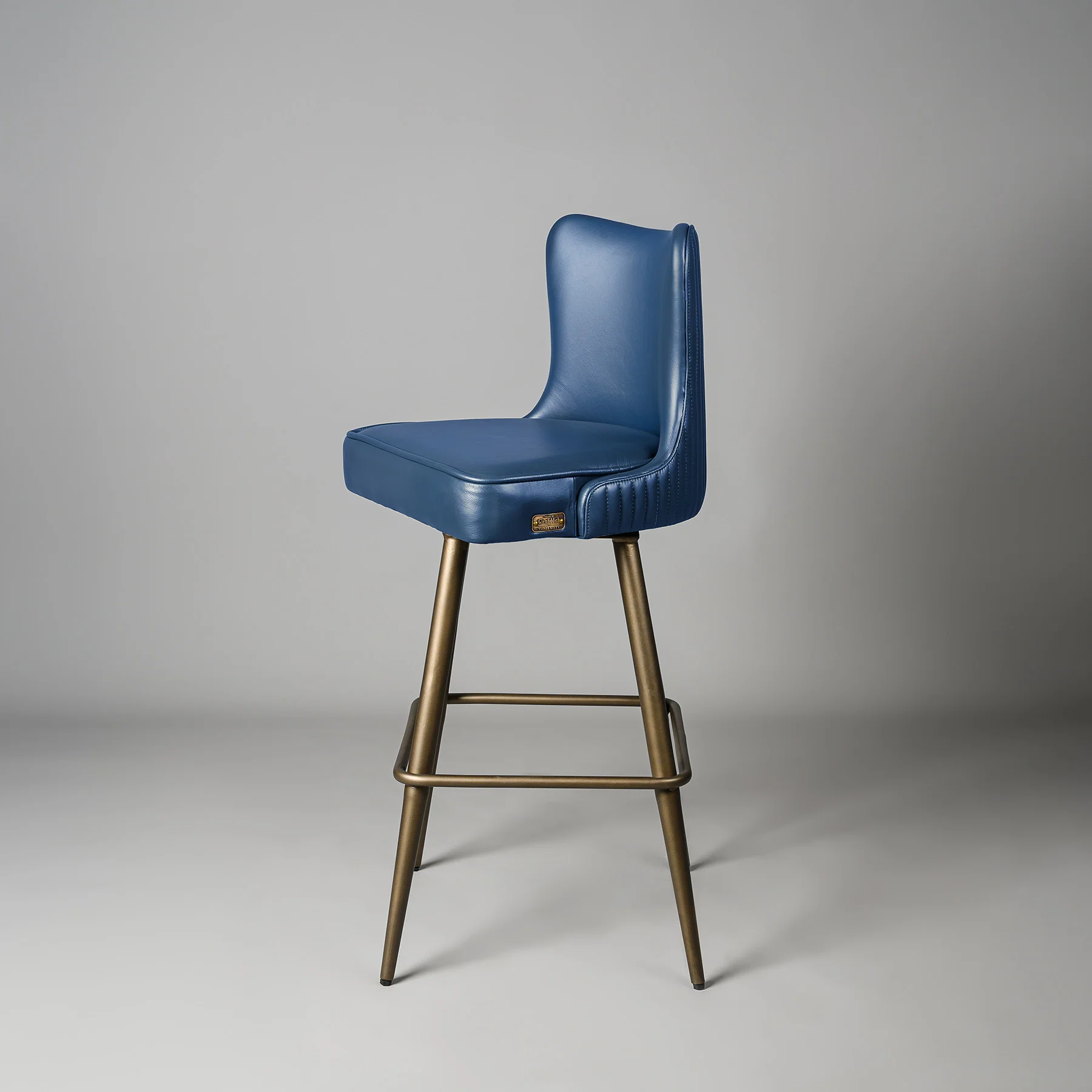 Linea Bar Stool Antique Legs Blue - Image 4