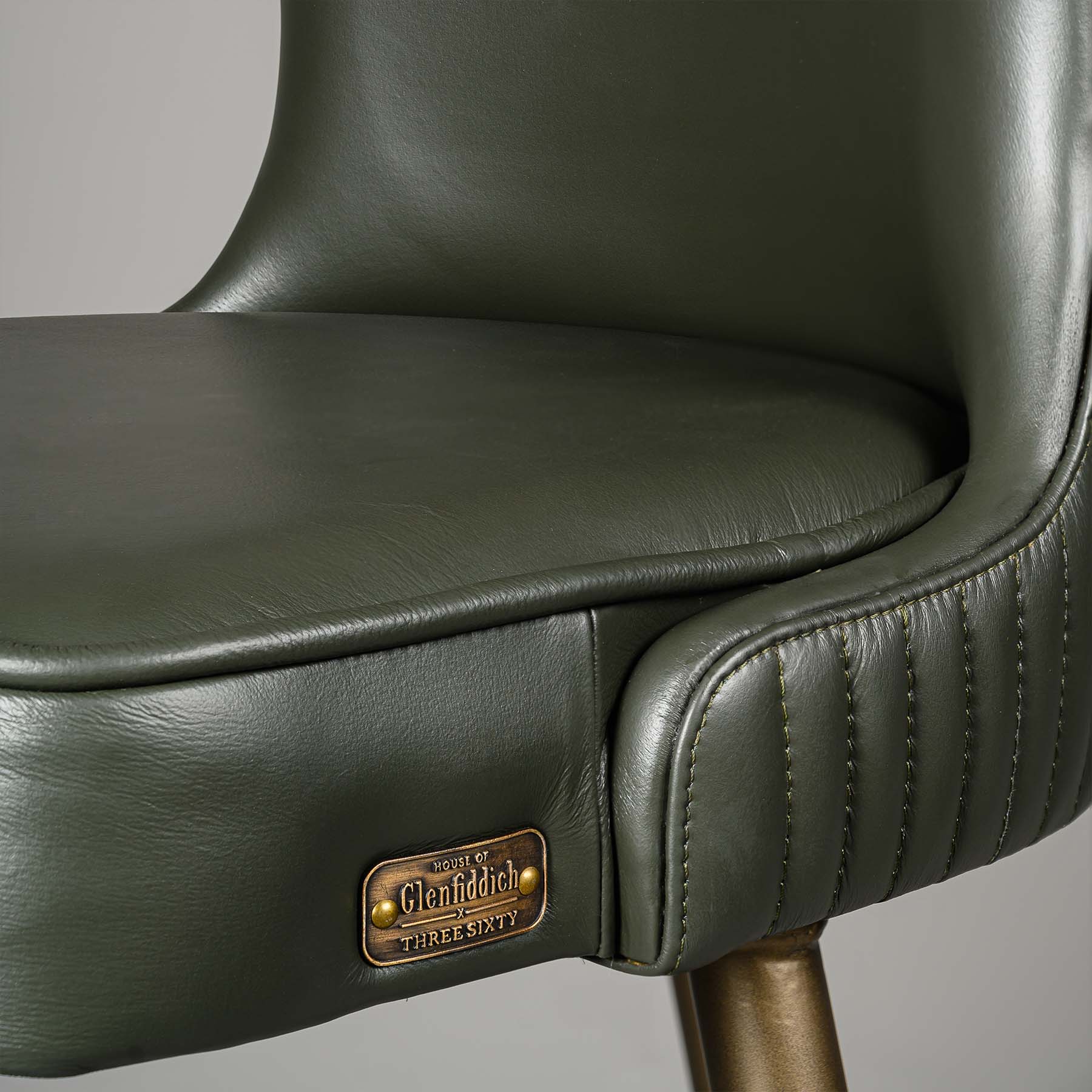 Linea Bar Stool Antique Legs Green - Image 5