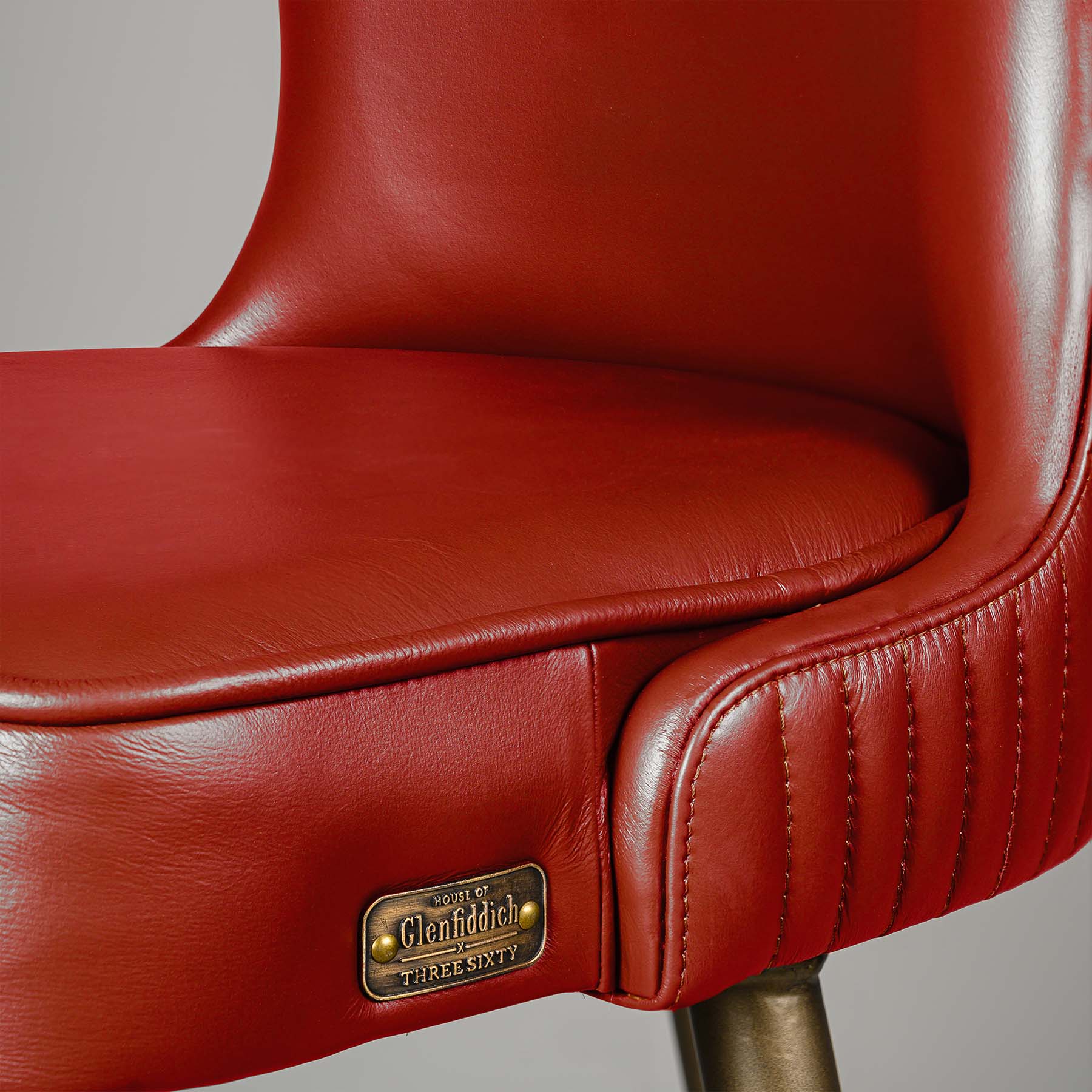 Linea Bar Stool Antique Legs Red - Image 5