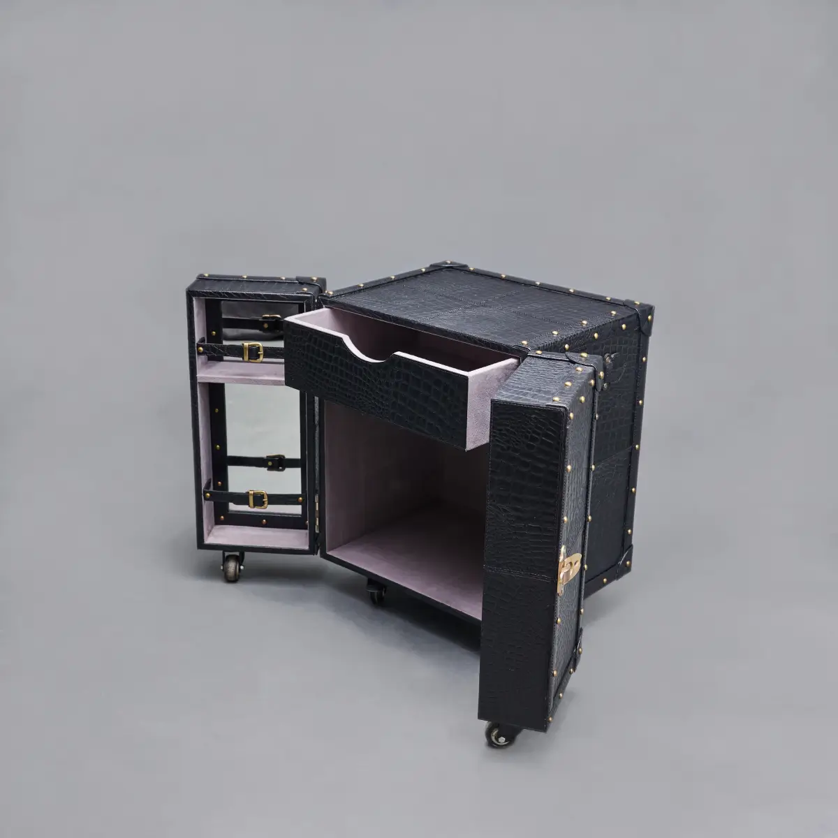 Miami Croco Small Sachin Bar Black - Image 3