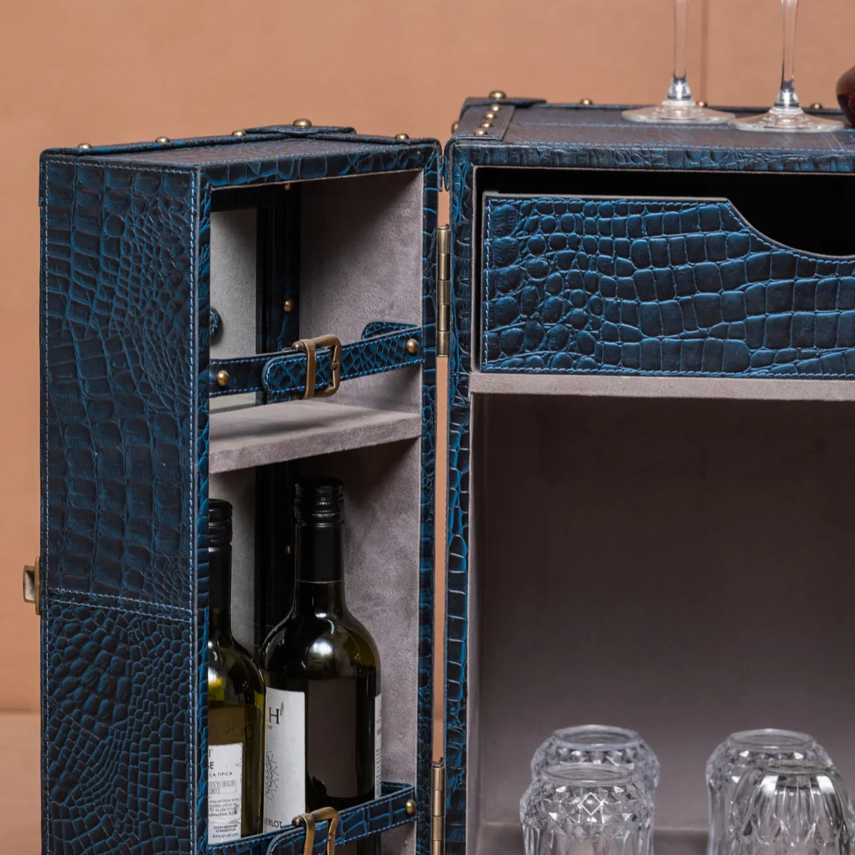 Miami Croco Small Sachin Bar Blue - Image 6