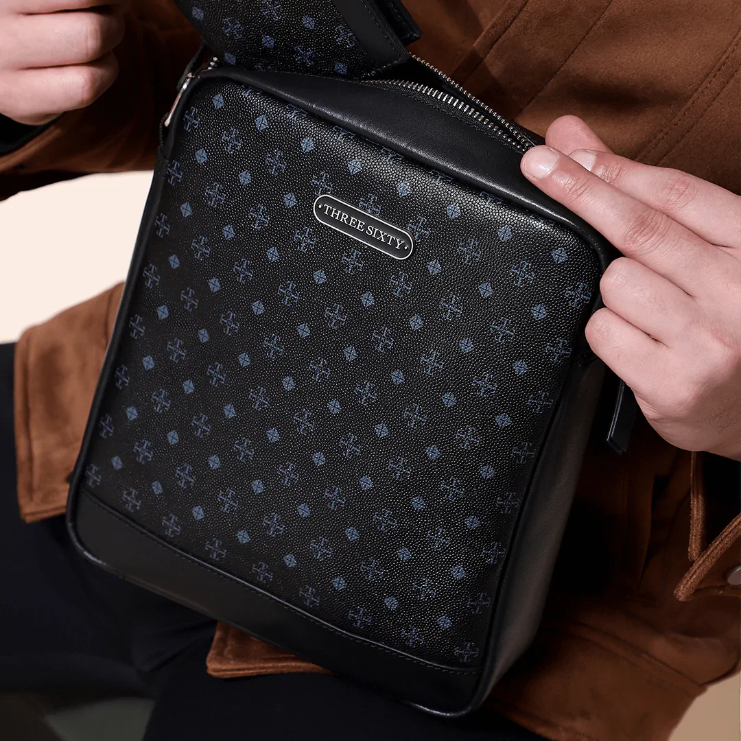 Sling Bag Black Monogram Collection - Image 3