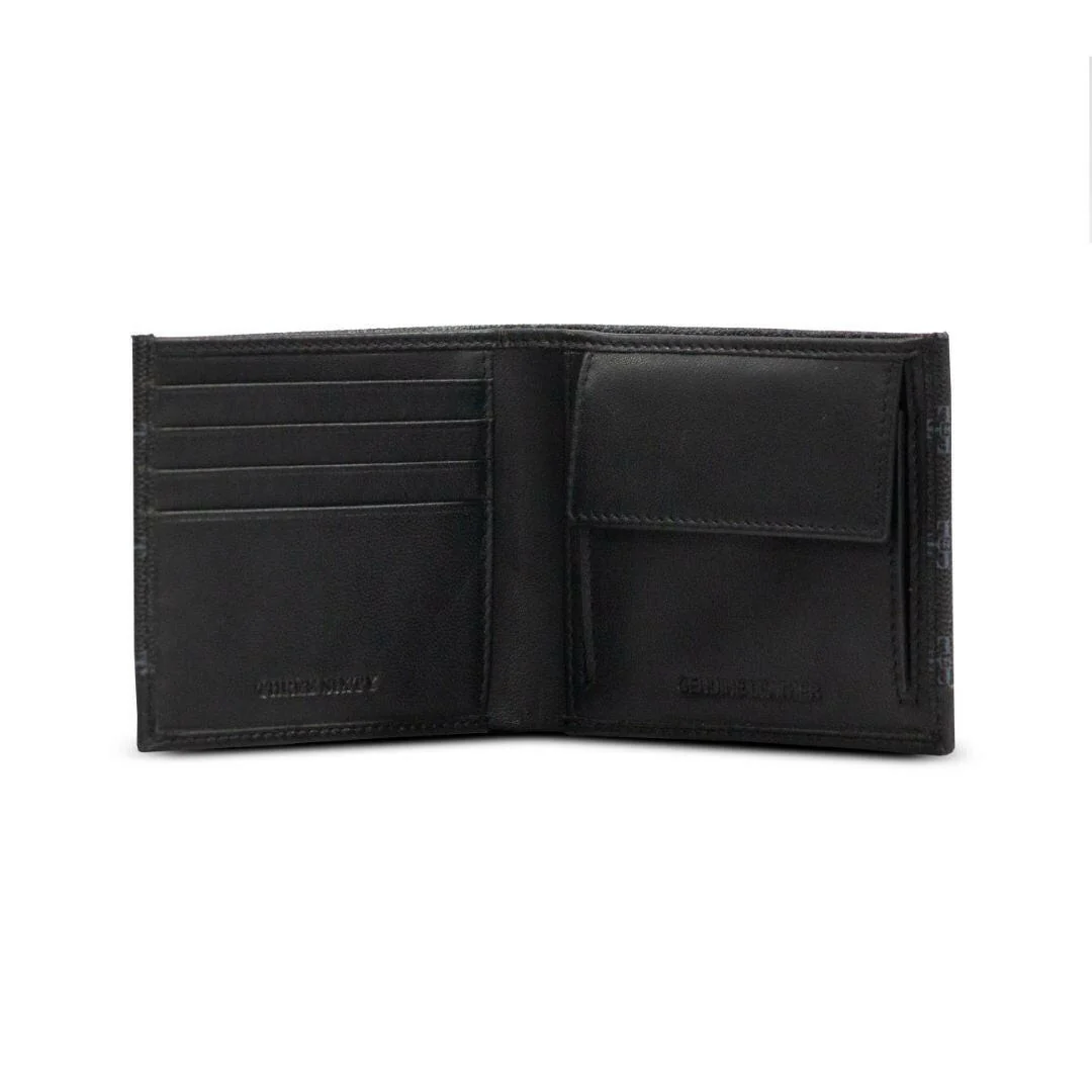 Monogram Collection Textured Wallet Black - Image 3