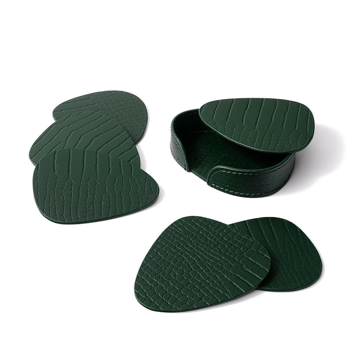 Sterling Coasters Set Abstract Shape Green - Image 4