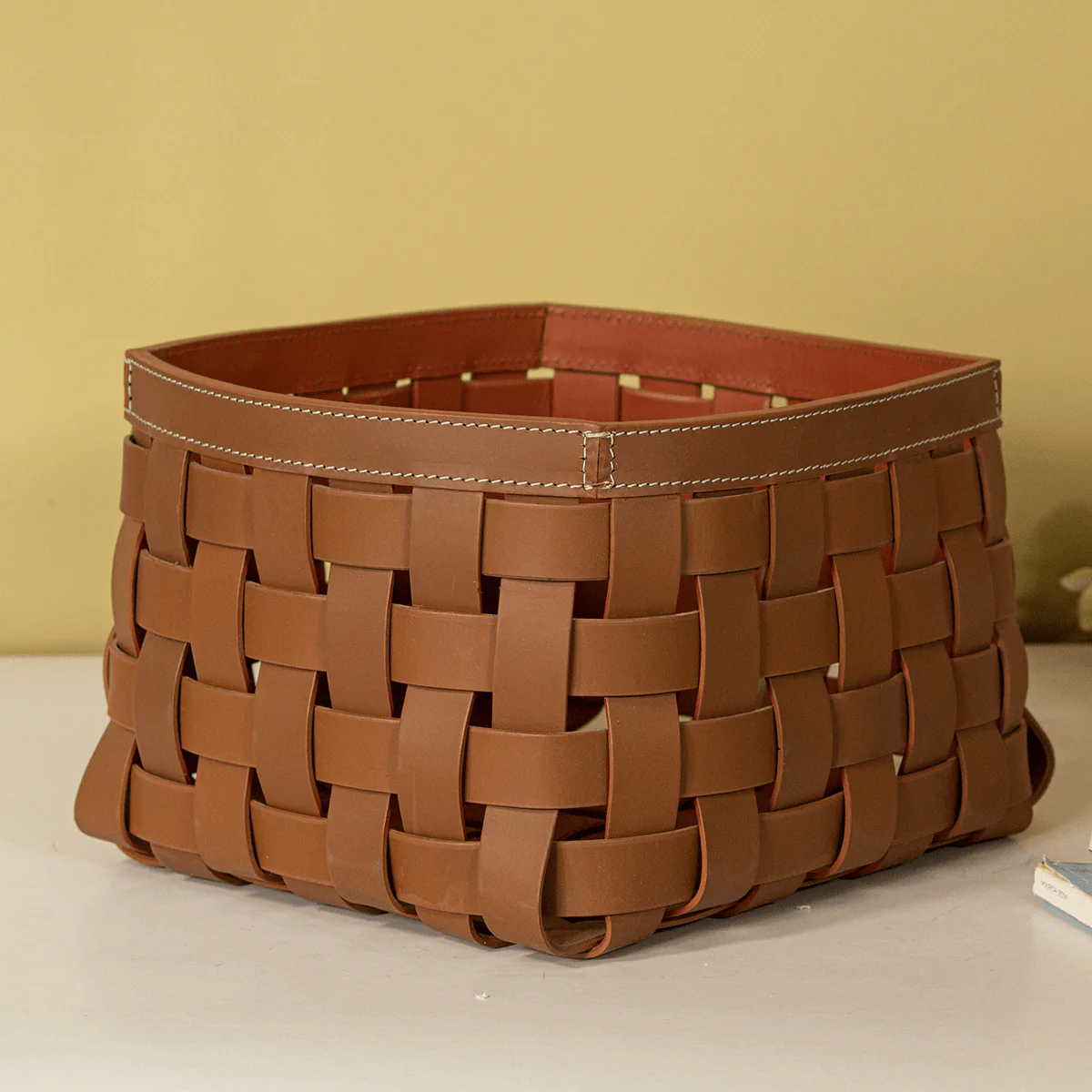 Modella Multipurpose Storage Baskets Medium - Cognac - Image 2