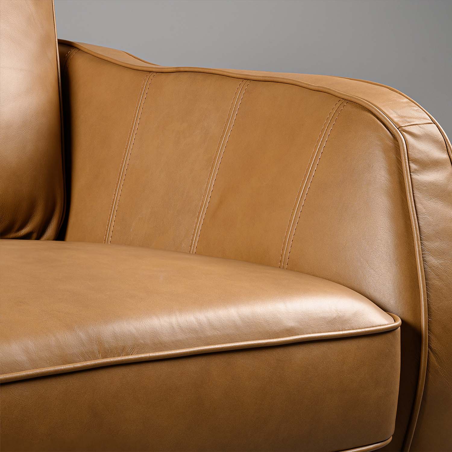 Muscat Two Seater Sofa Tan - Image 6