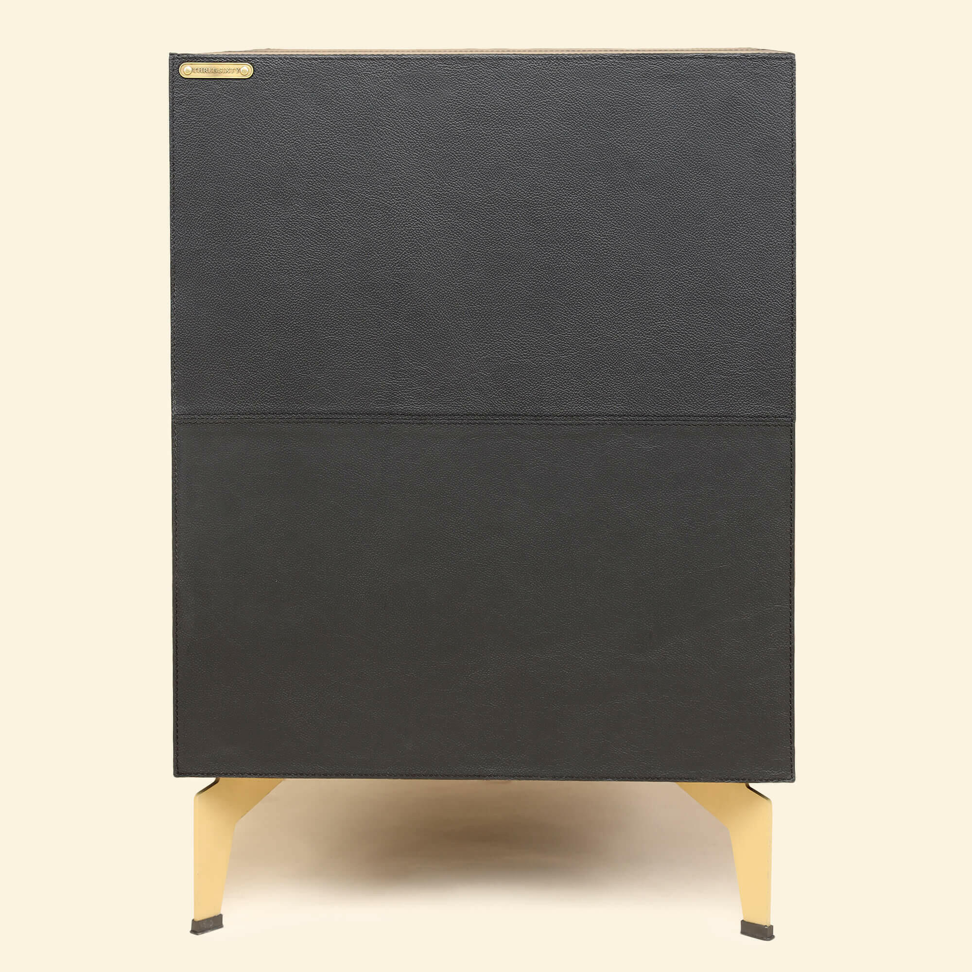 Nightstand with Three Drawers Black - Image 7