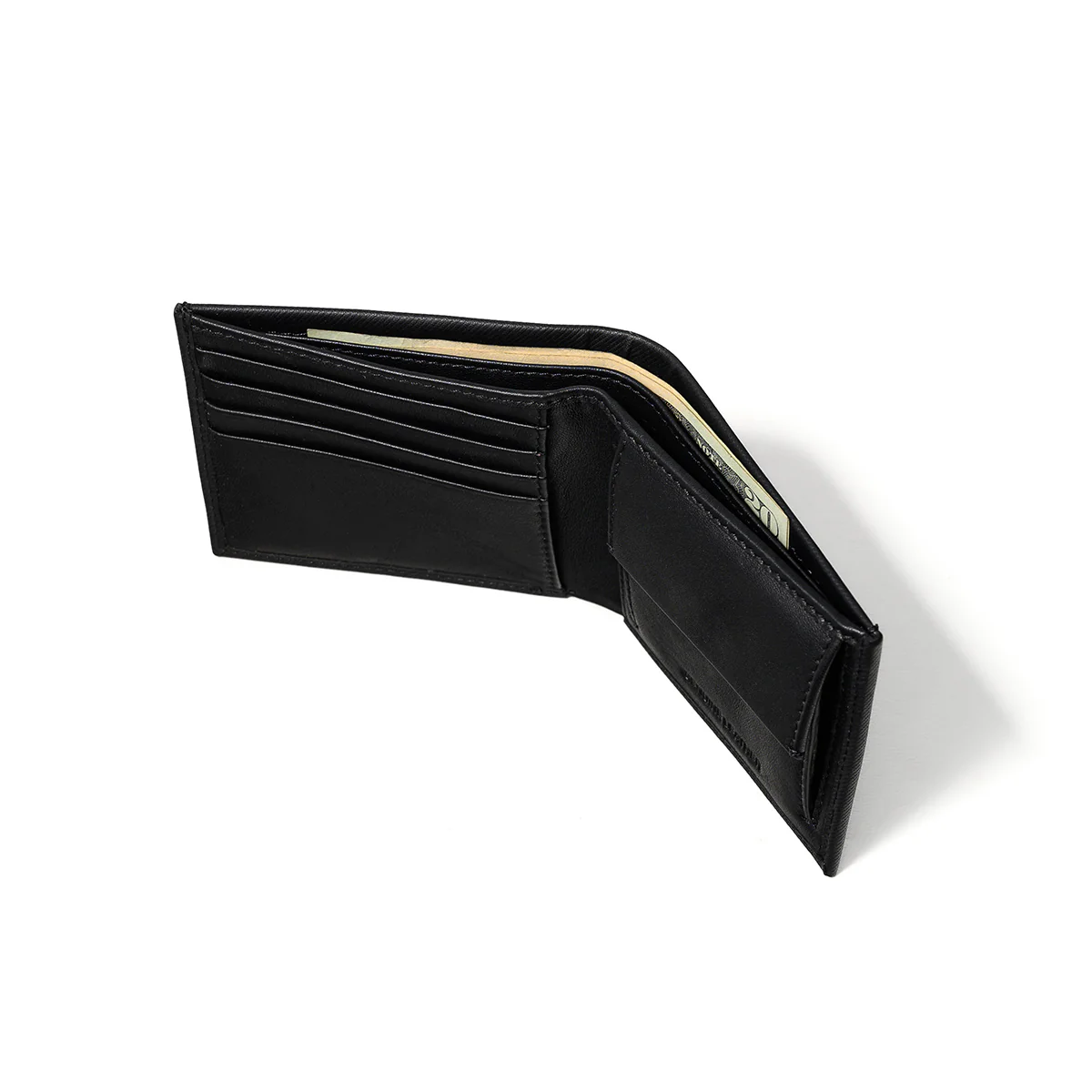 Obsidian Men's Leather Wallet Black - Image 3