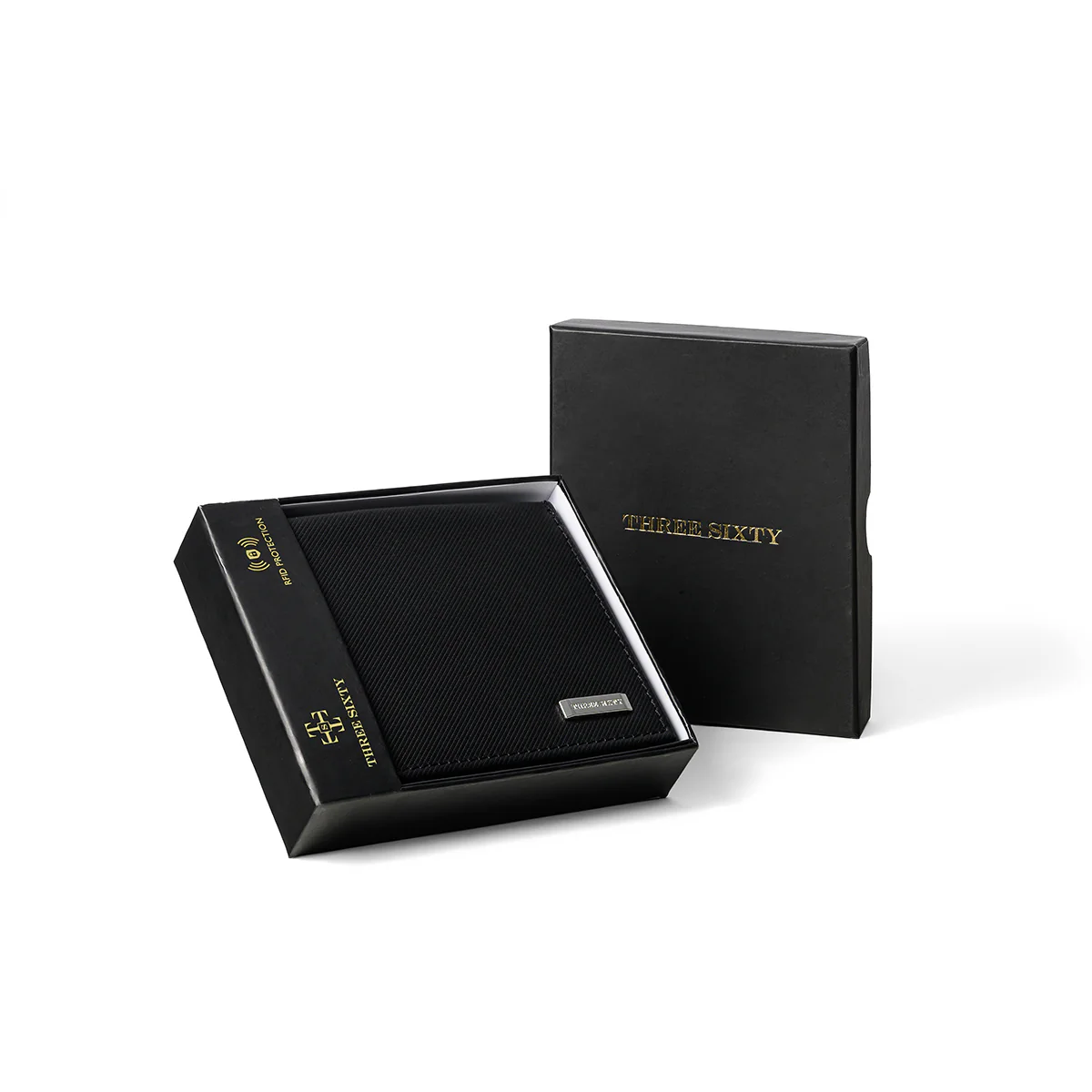Obsidian Men's Leather Wallet Black - Image 4