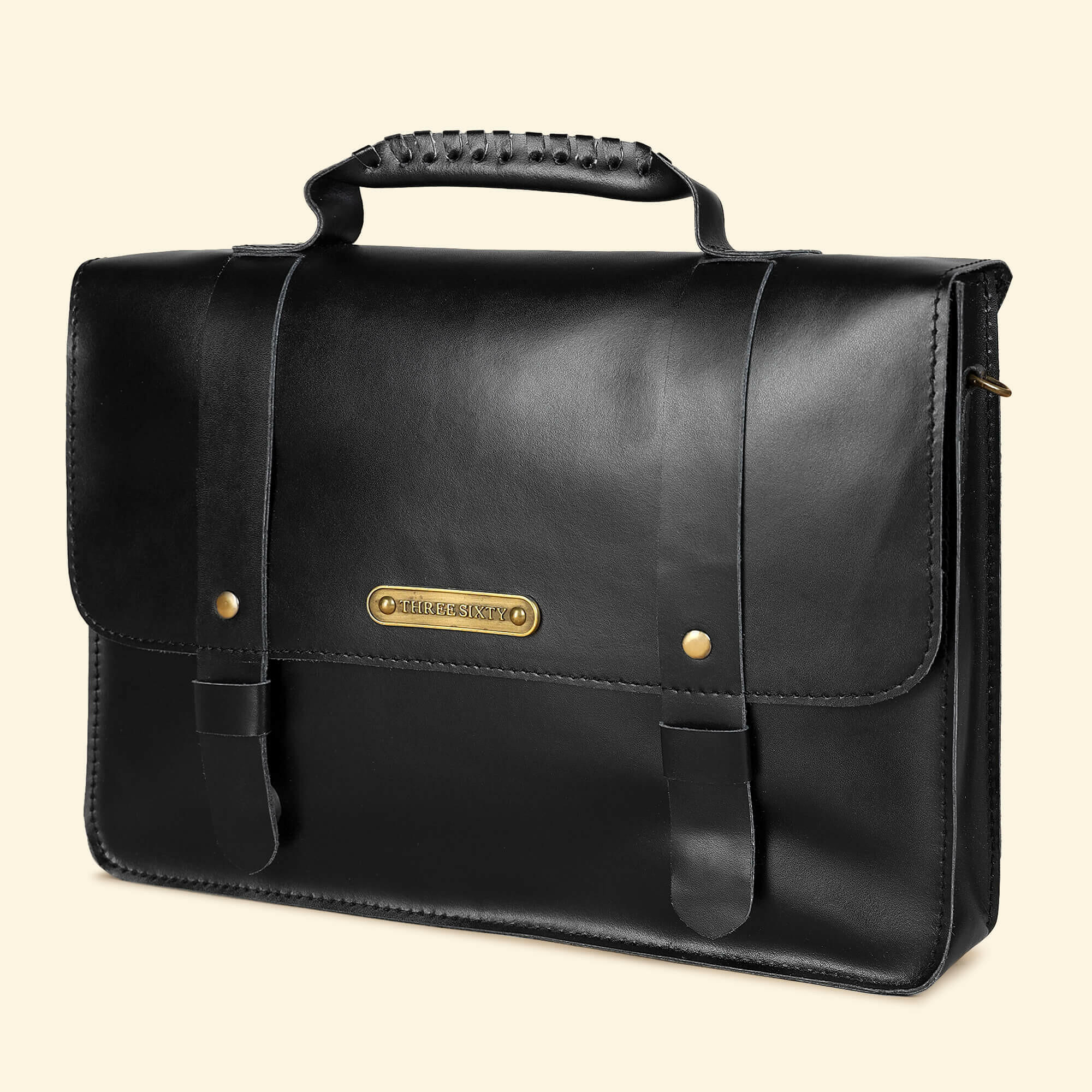 Olgor Utility bag- Genuine Leather Black - Image 5
