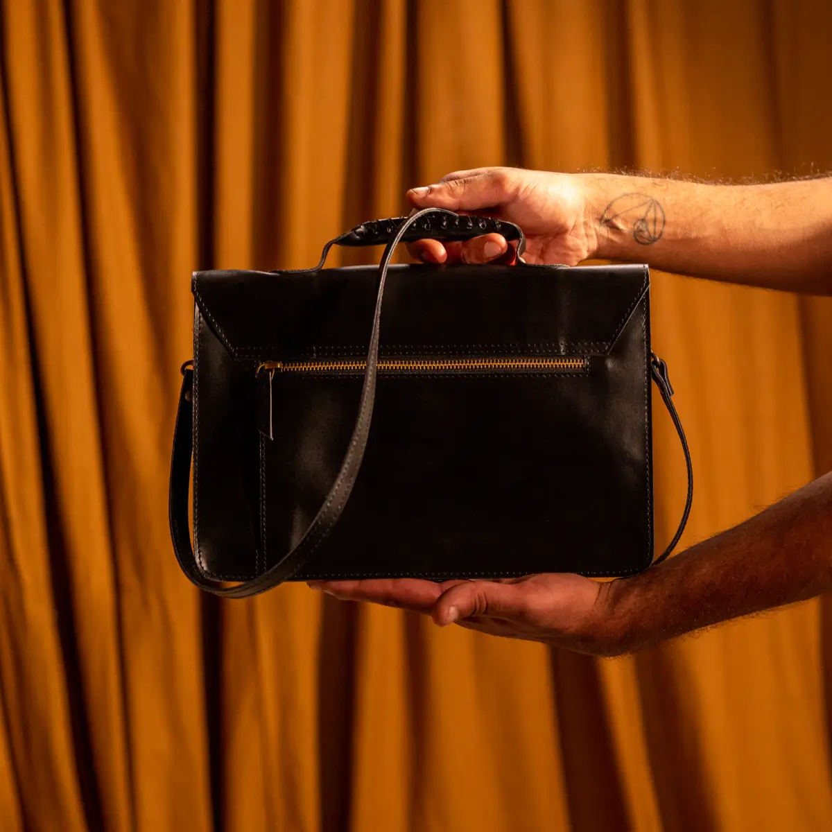 Olgor Utility bag- Genuine Leather Brown - Image 10