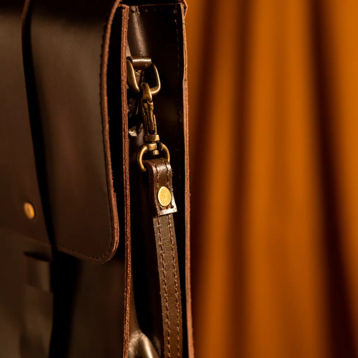 Olgor Utility bag- Genuine Leather Brown - Image 12